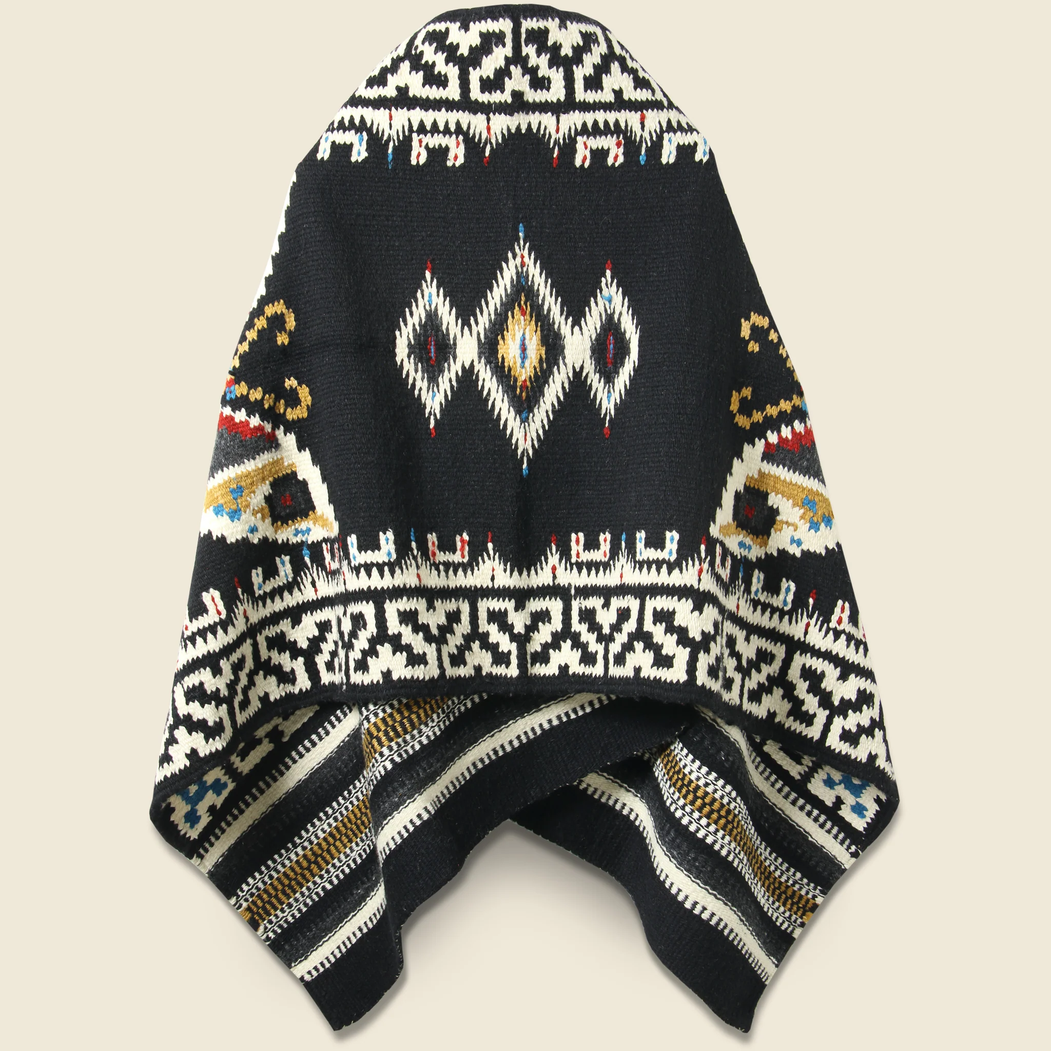 Merino Wool Blanket Poncho - Butterfly - Image 2