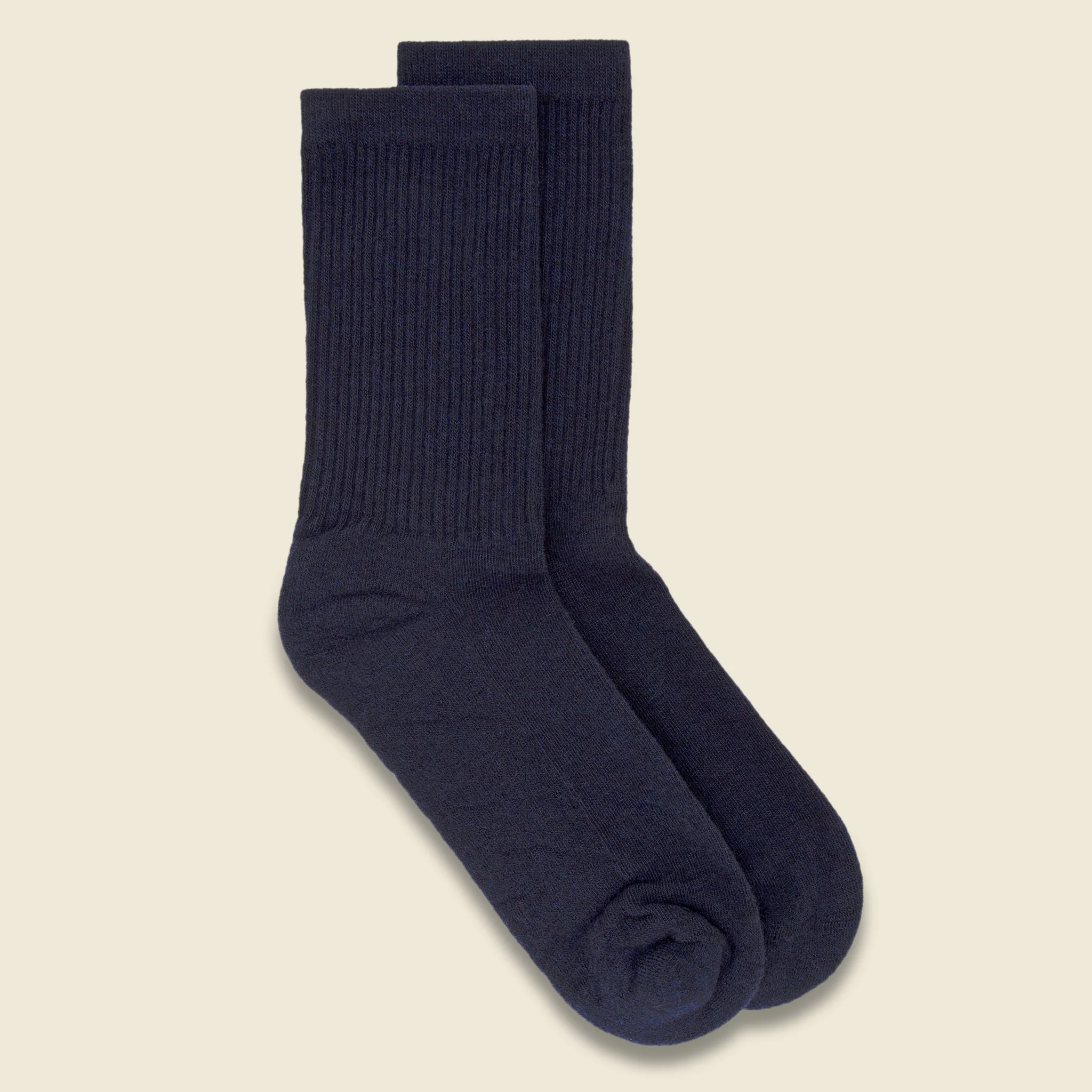 Merino Wool Crew Sock - Navy