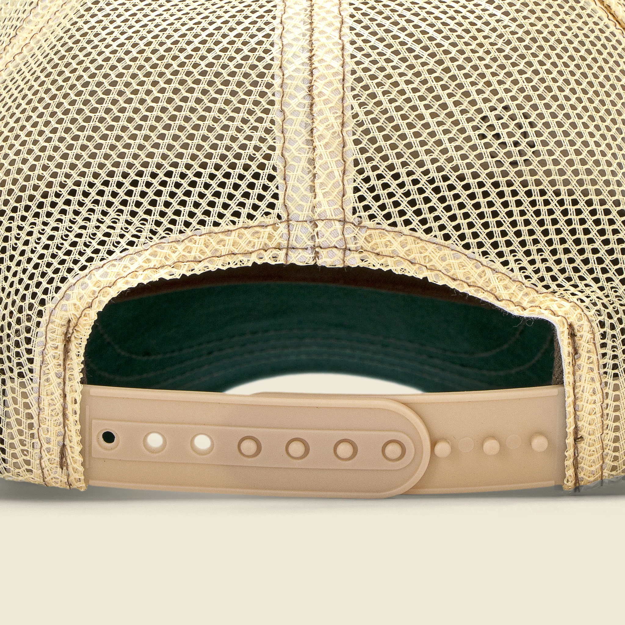 Mesh Canvas Trucker Hat - Tan - Image 2