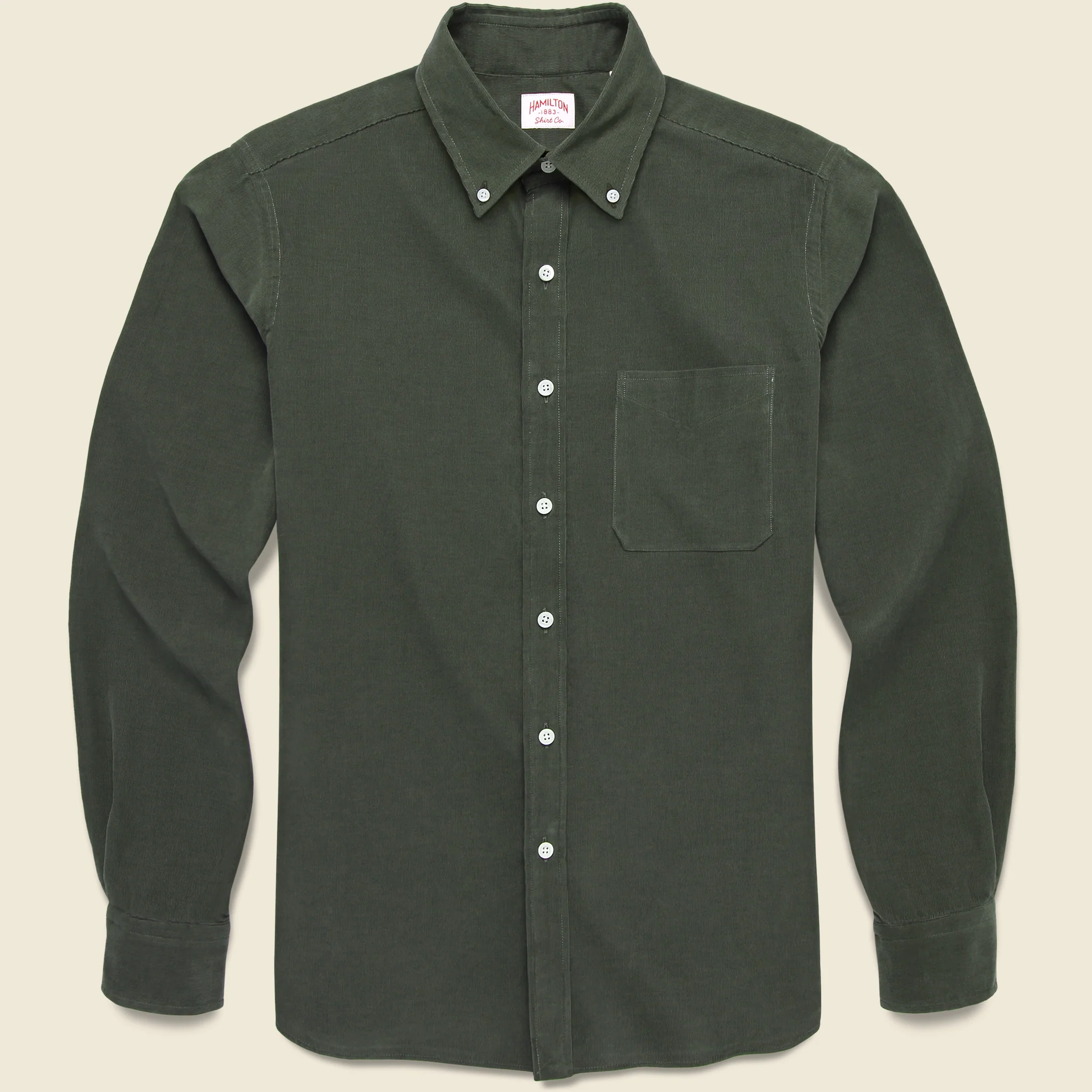Micro Corduroy Shirt - Green