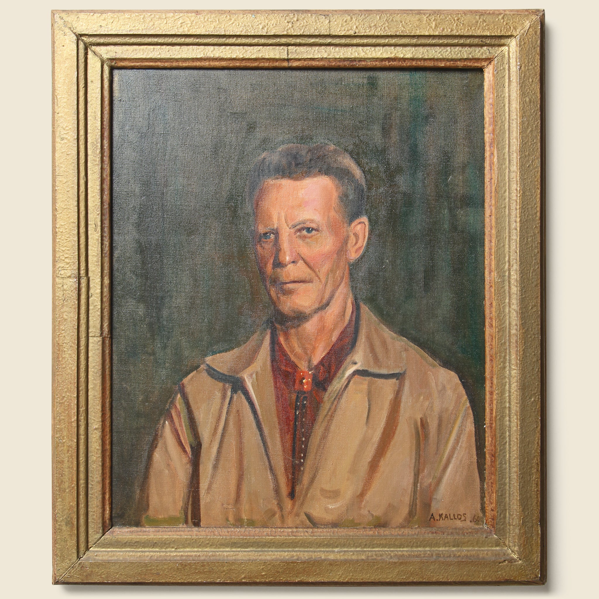 Mid-Century Portrait Man in Bolo