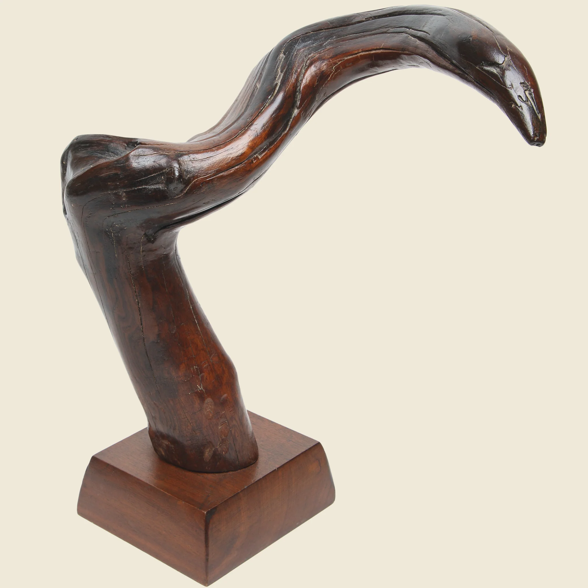 Mid-century Wooden Freeform Sculpture