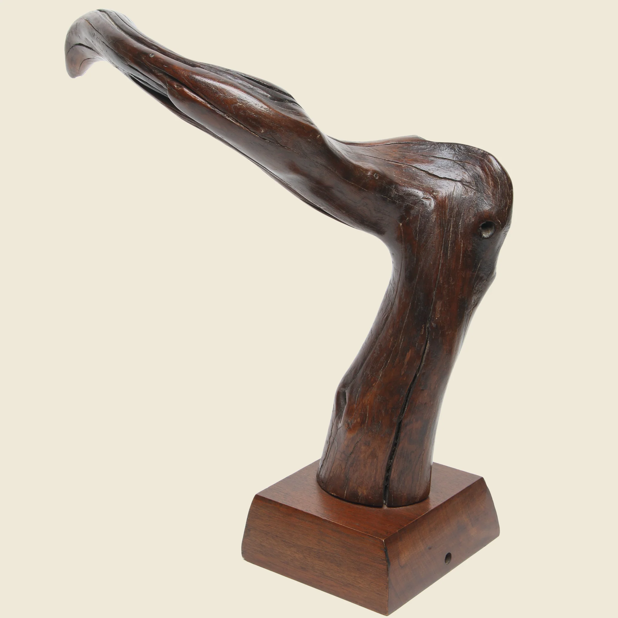 Mid-century Wooden Freeform Sculpture - Image 2