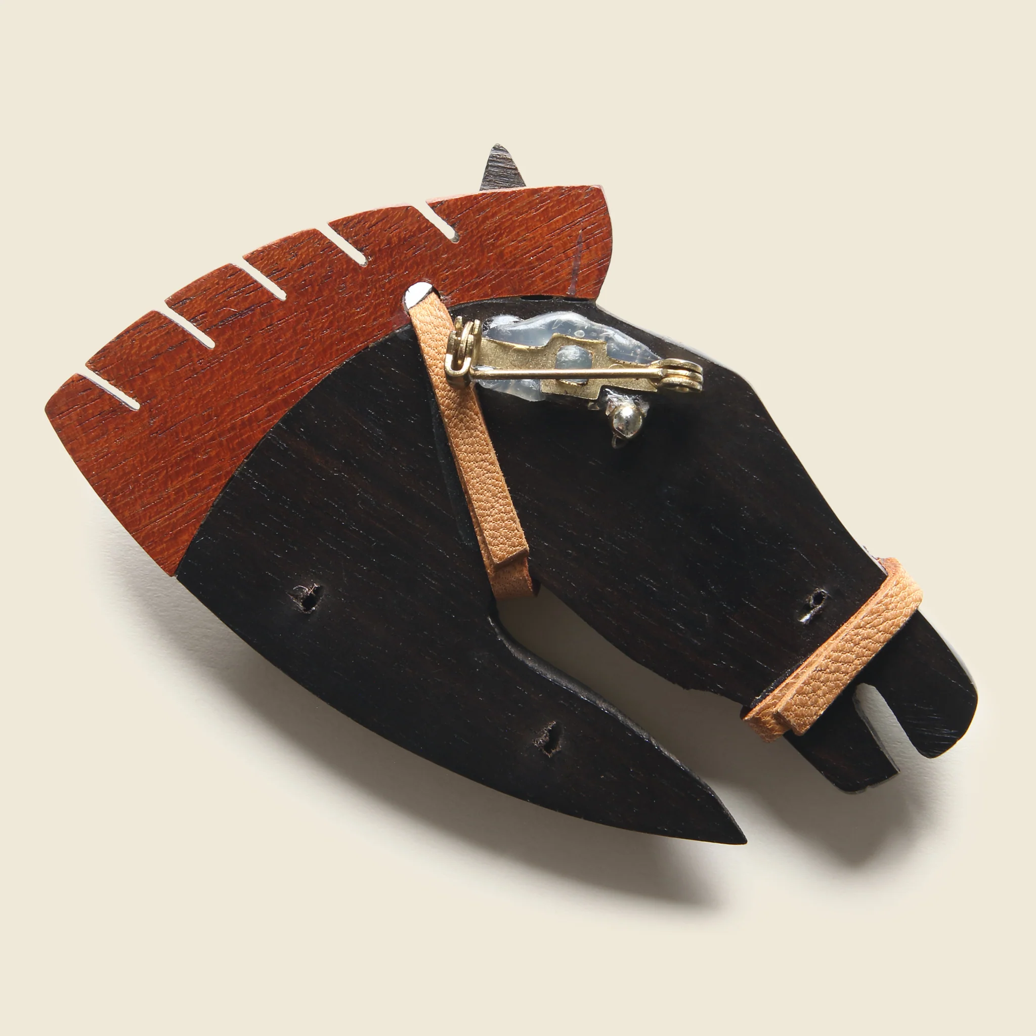 Mid-century Wooden Horse Pin - Image 2