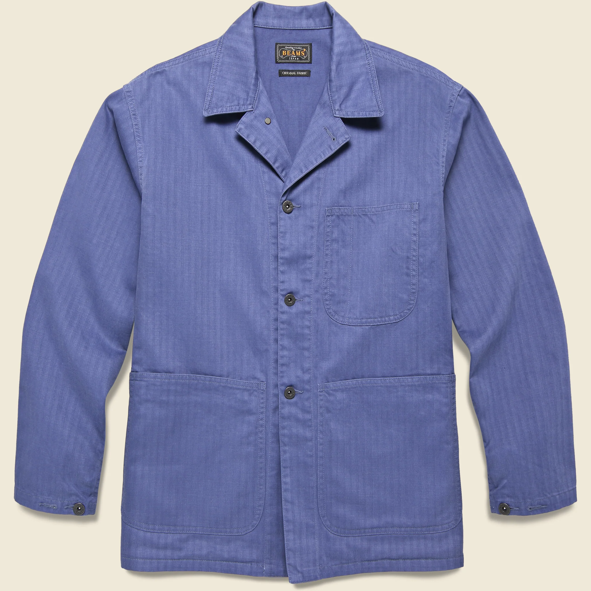 MIL Herringbone Chore Jacket - Blue