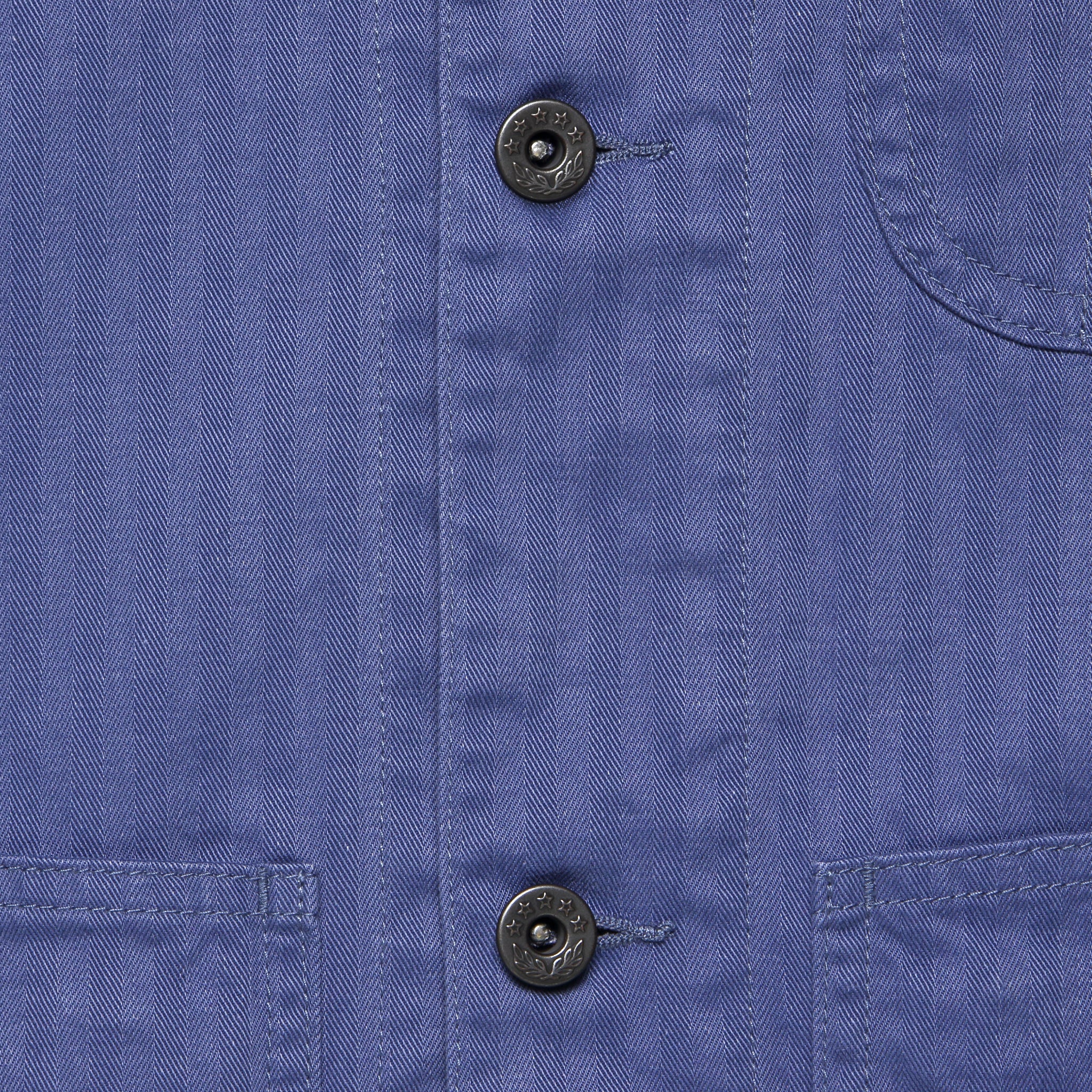 MIL Herringbone Chore Jacket - Blue - Image 3