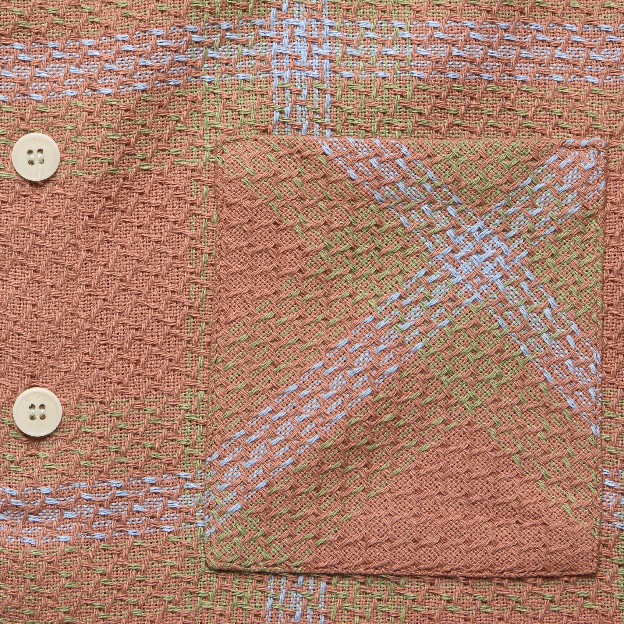 Mio Whiting Overshirt - Pink/Blue - Image 3