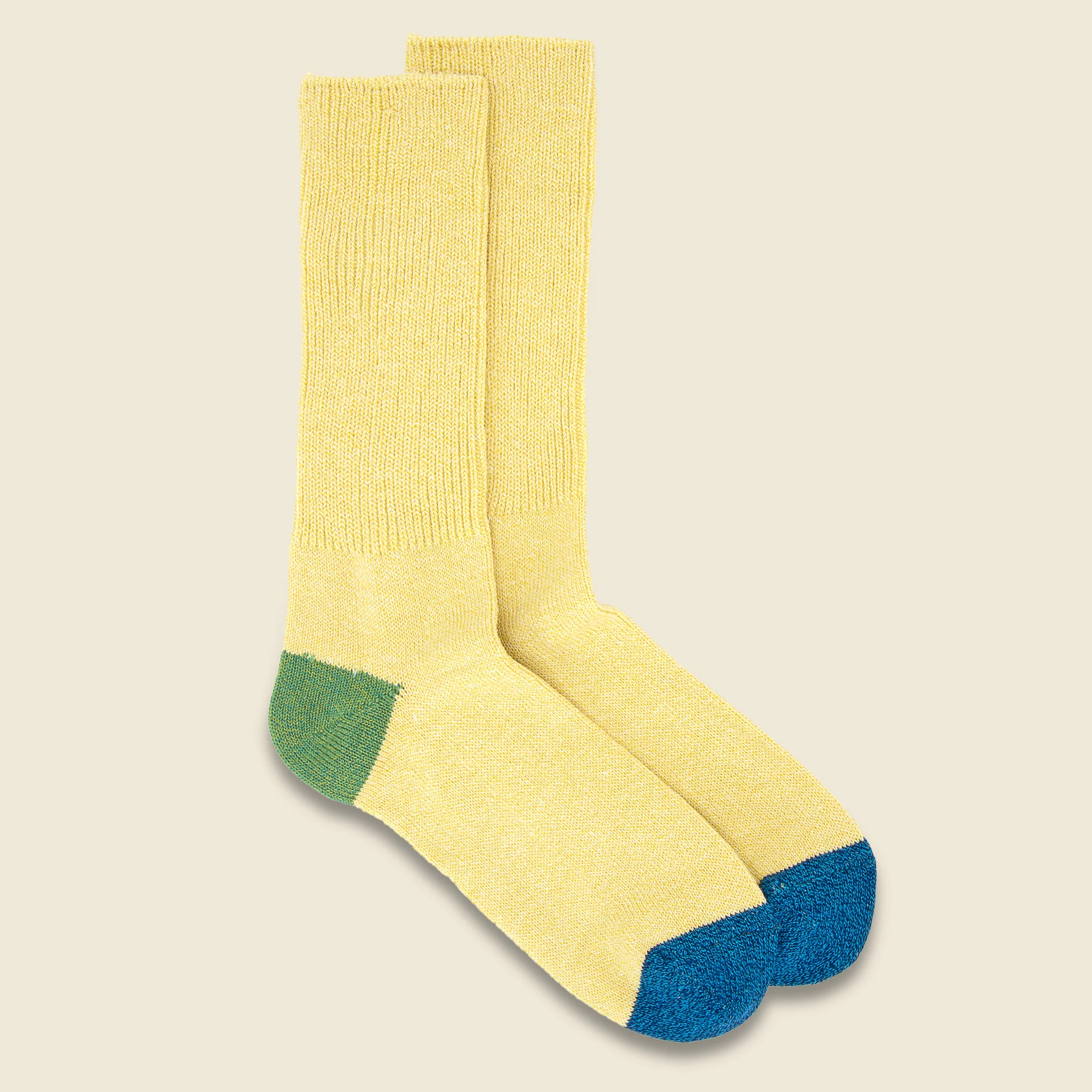 MOC 2 Point Crew Sock - Yellow