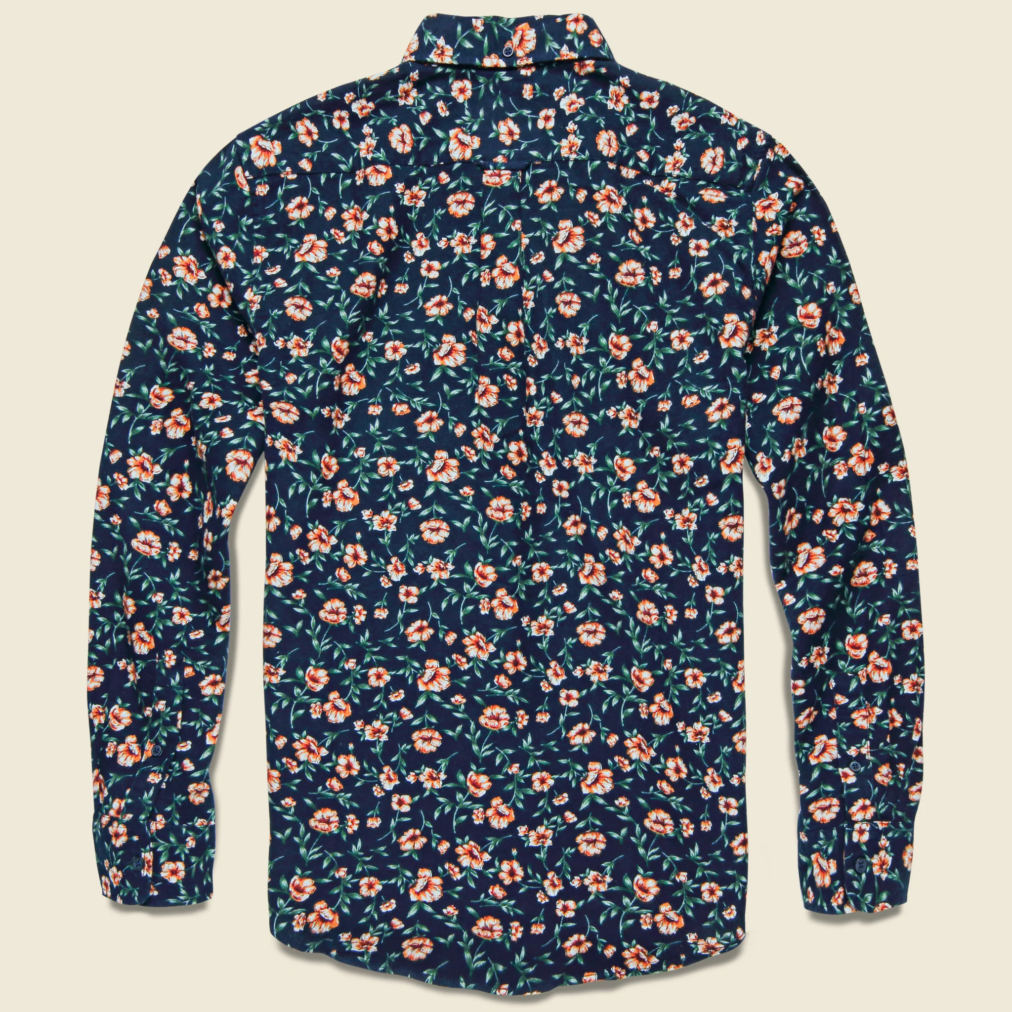 Brushed Cotton Shirt - Navy Rose - Image 2
