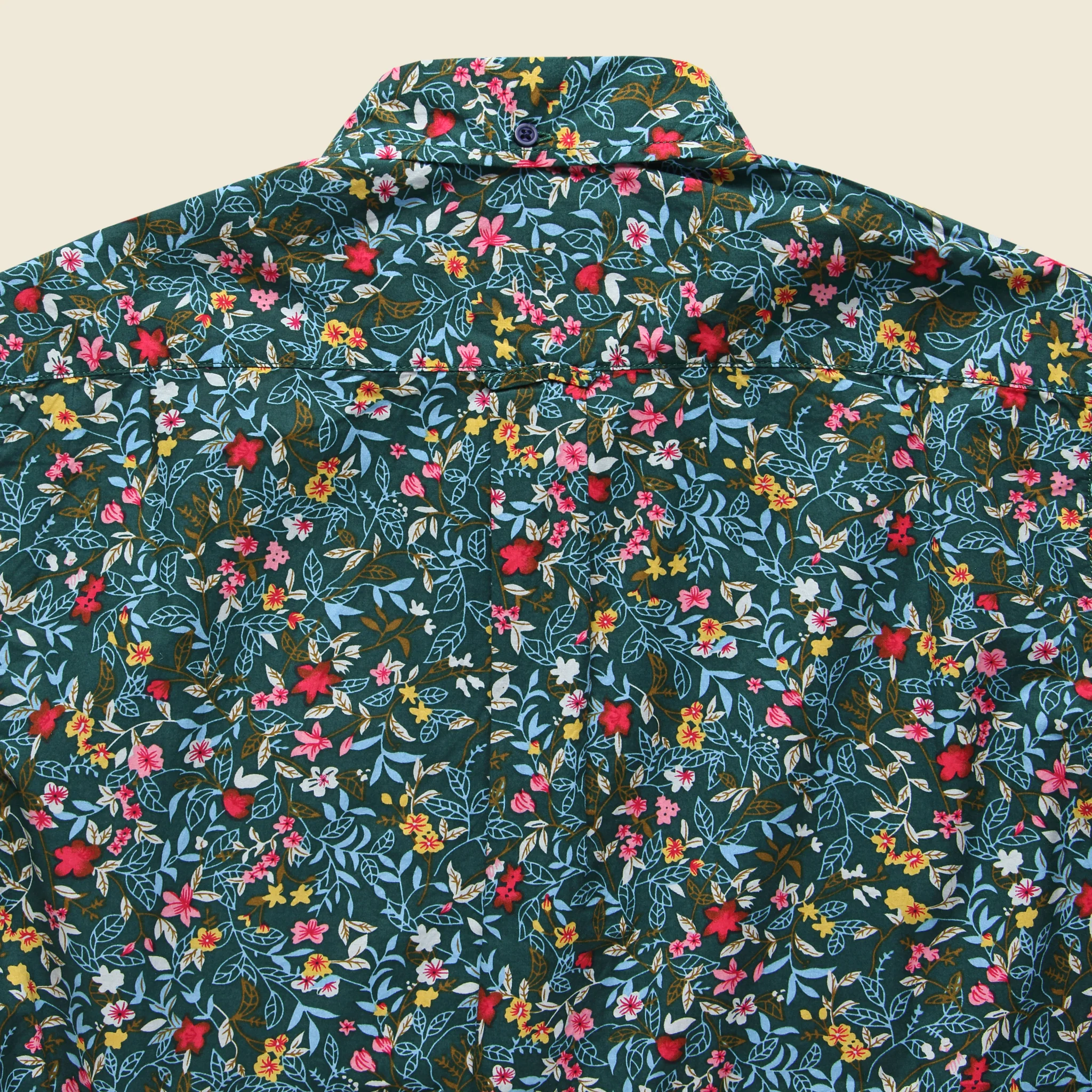 Flower Garden Print Shirt - Hunter - Image 2