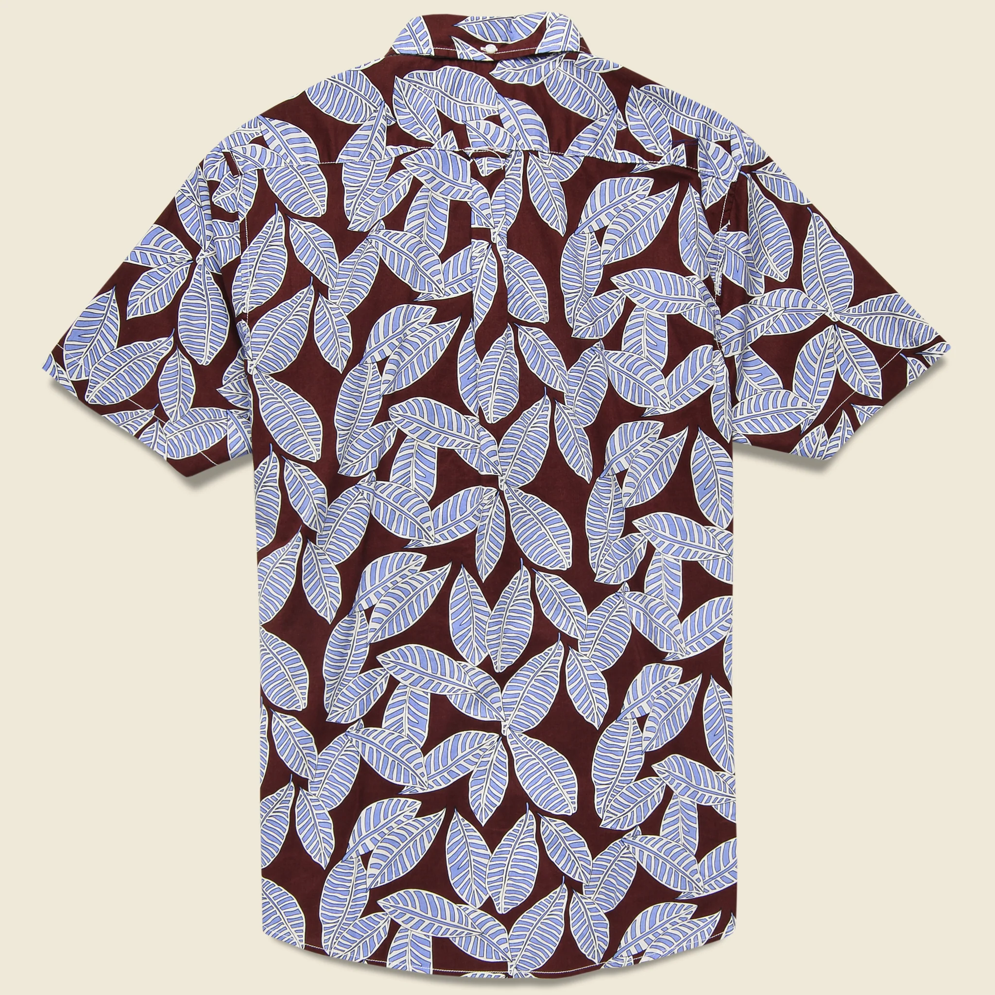 Leaf Print Shirt - Brown - Image 2