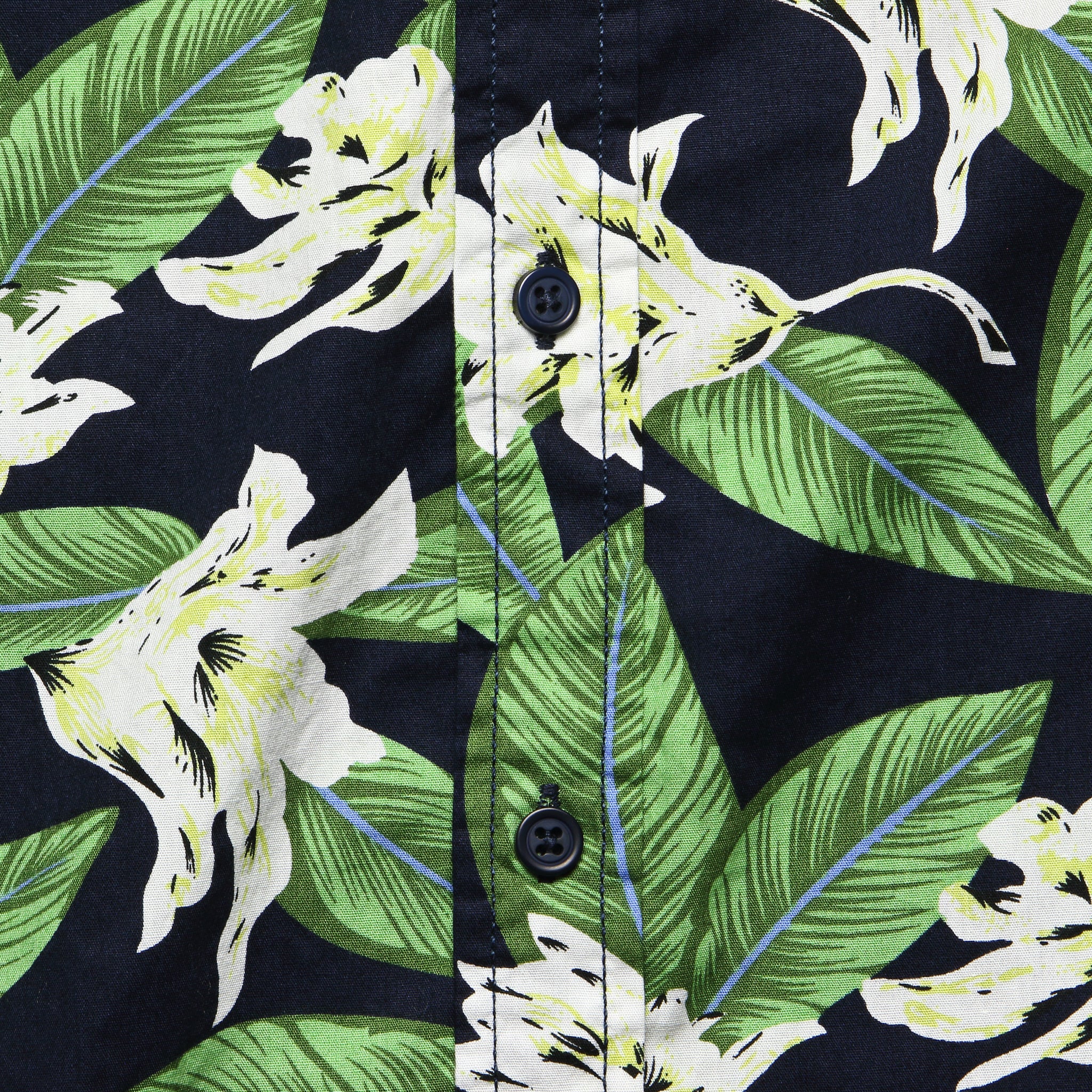 Lily Print Shirt - Black - Image 3