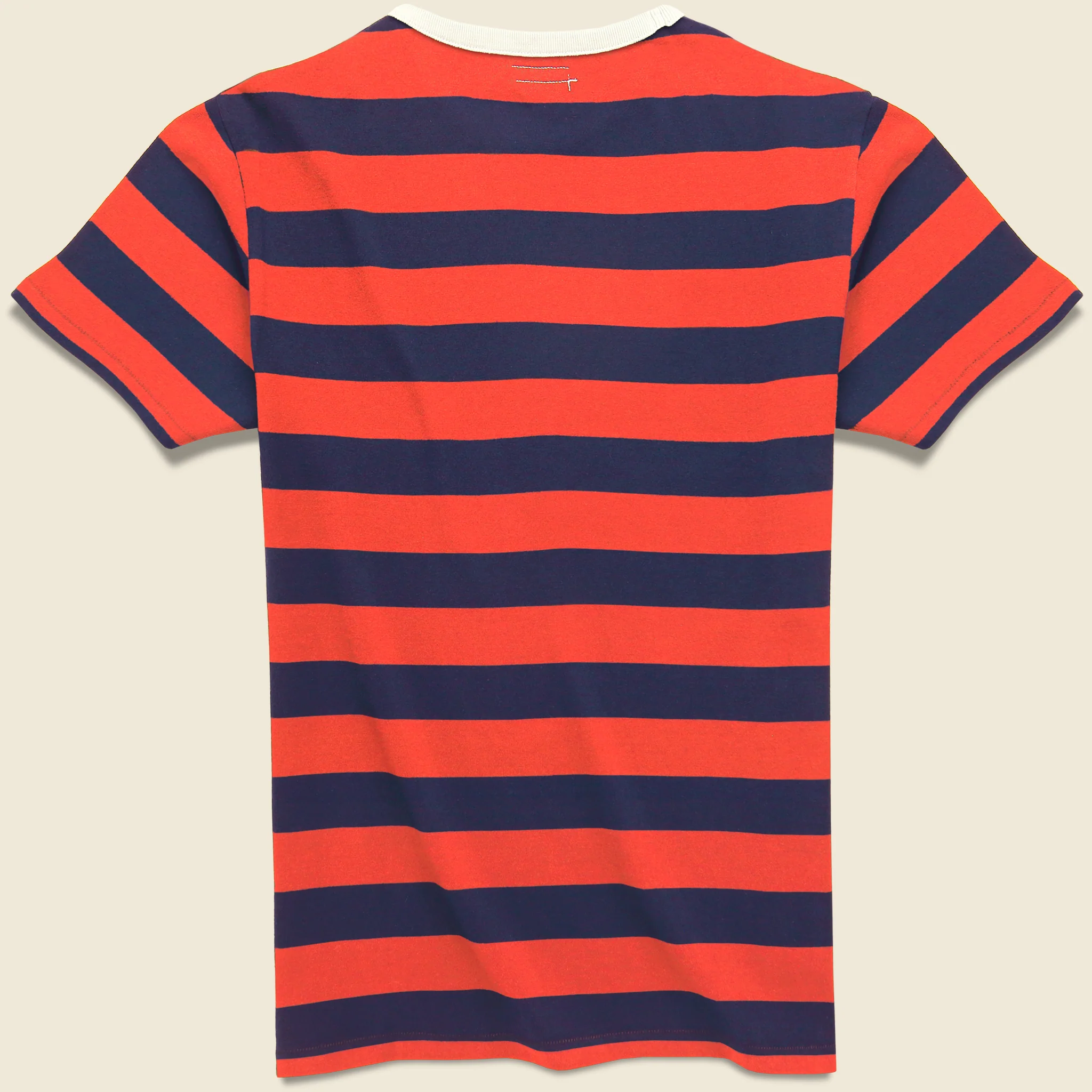 Mojave Striped Tee - Red/Navy - Image 2