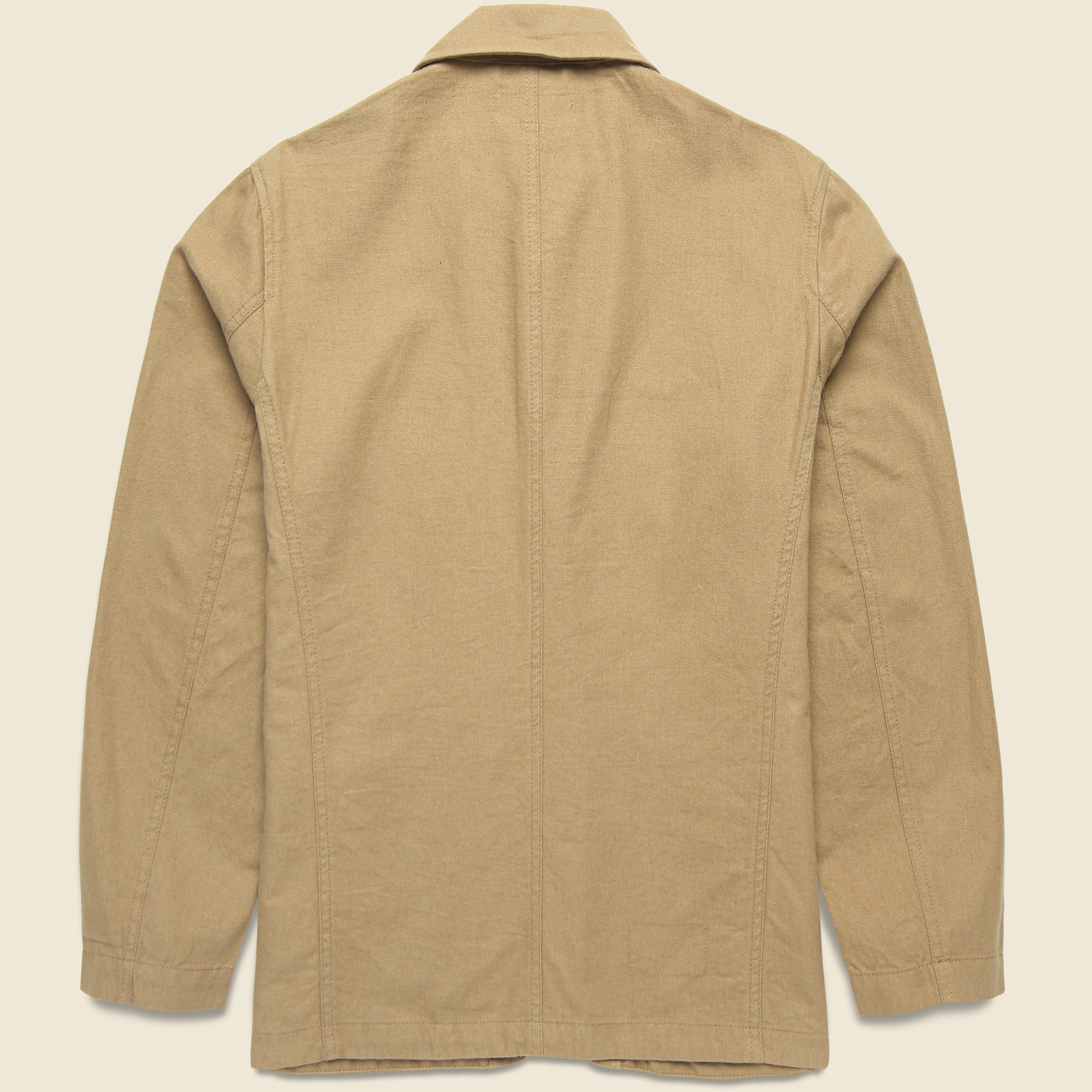 Moleskin Bakers Jacket - Sand - Image 2
