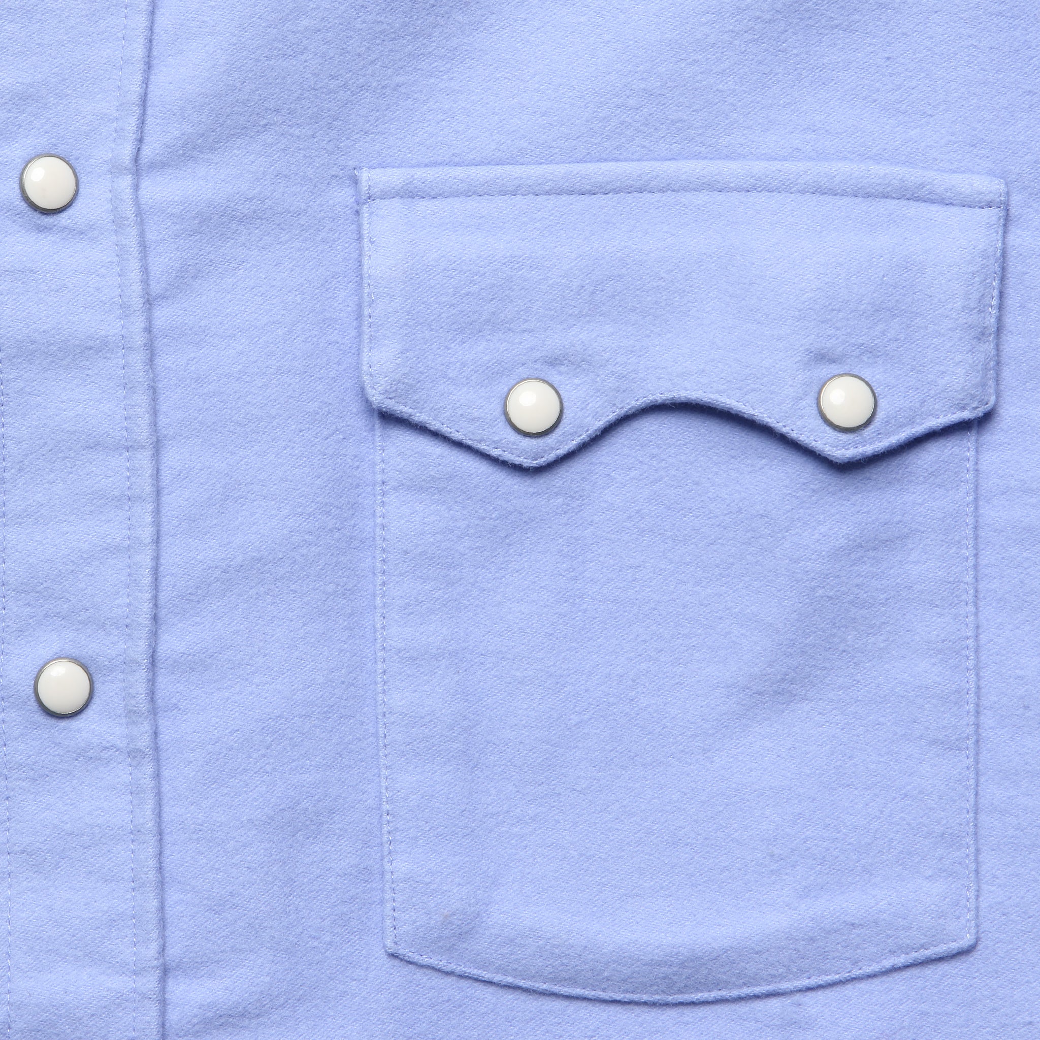Moleskin Pearl Snap Shirt - Cornflower - Image 4