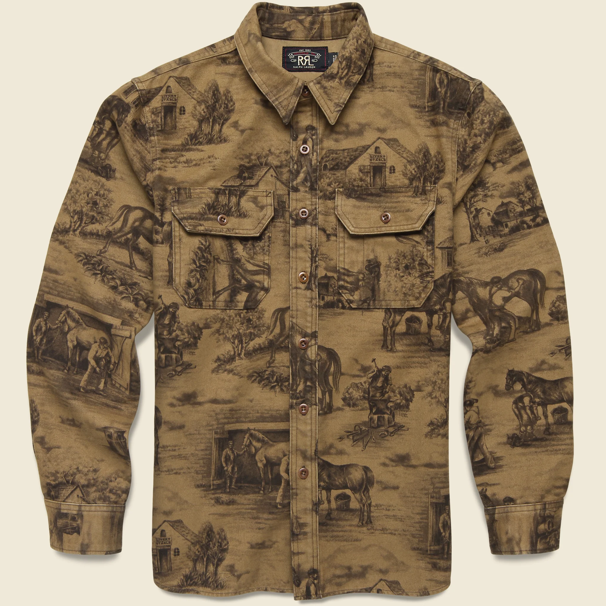 Moleskin Stables Sport Shirt - Brown