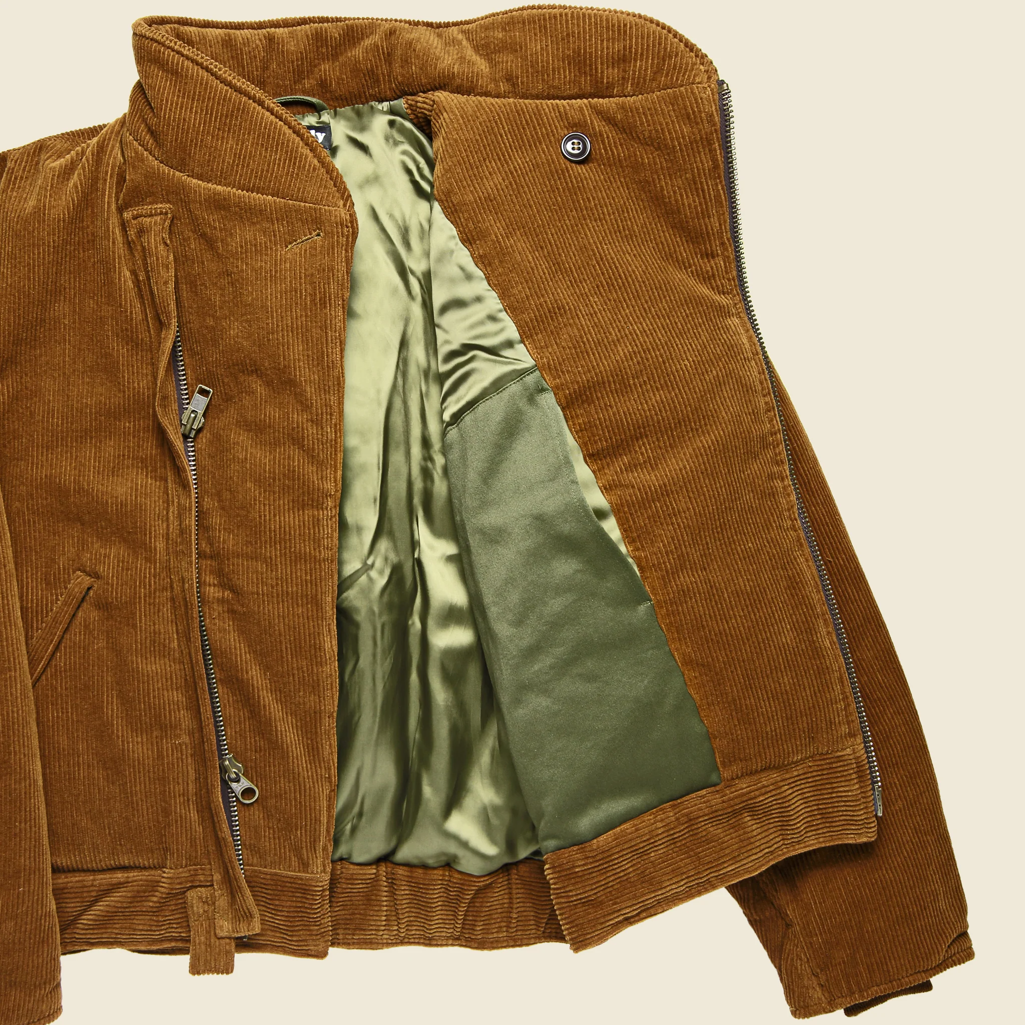 Corduroy Tanker Jacket - Chestnut - Image 3