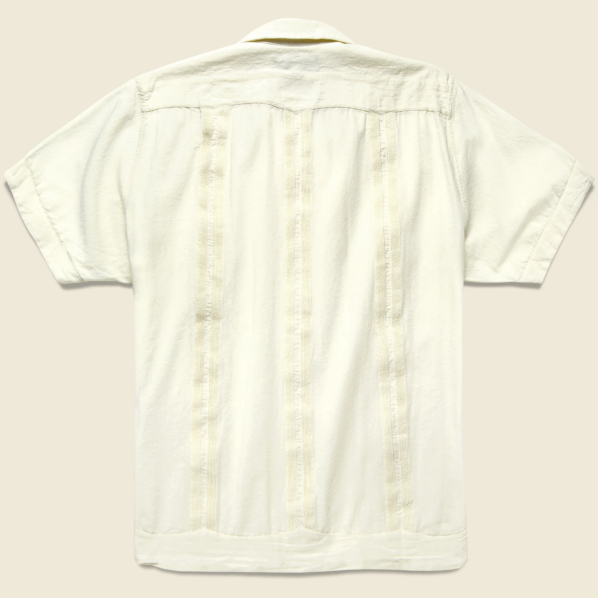 Canul Manta Guayabera Shirt - Natural - Image 2
