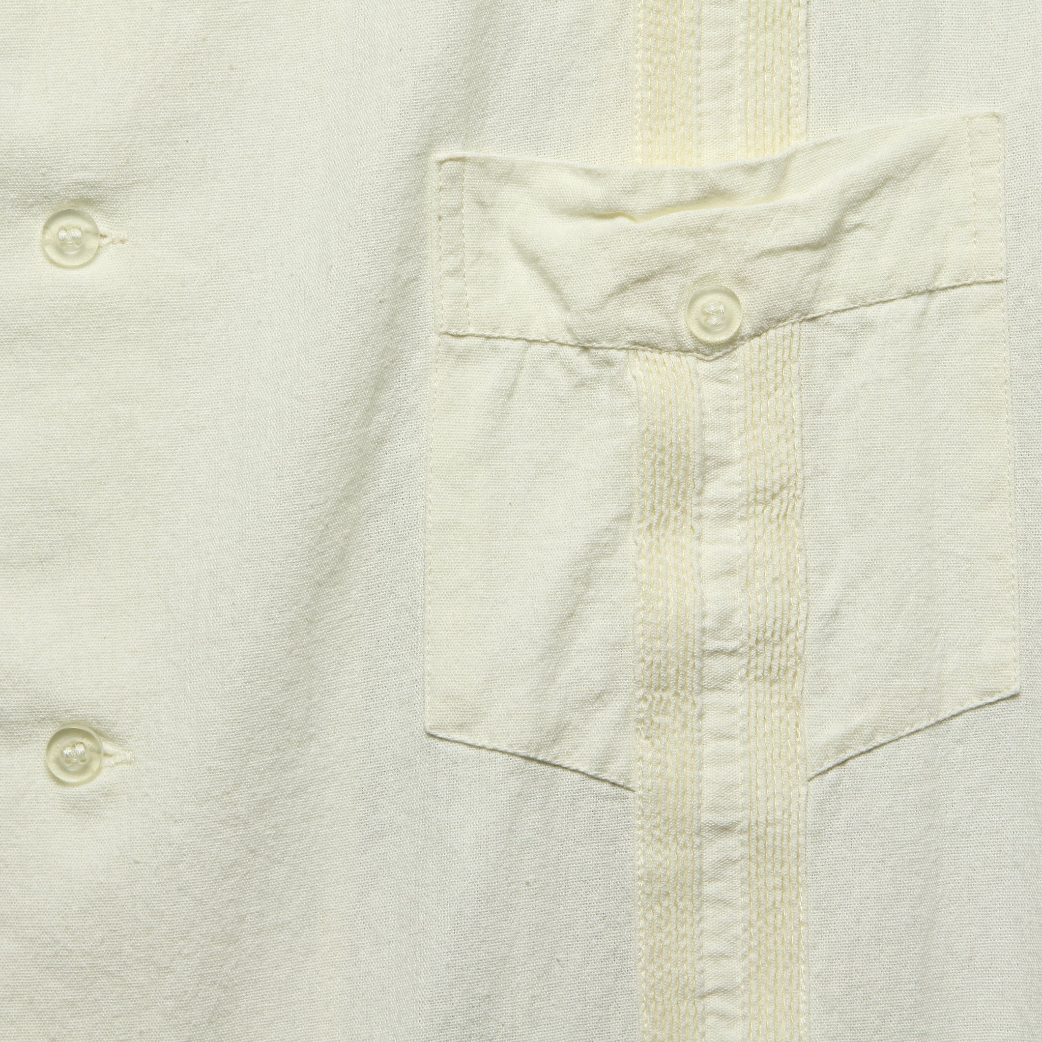 Canul Manta Guayabera Shirt - Natural - Image 3