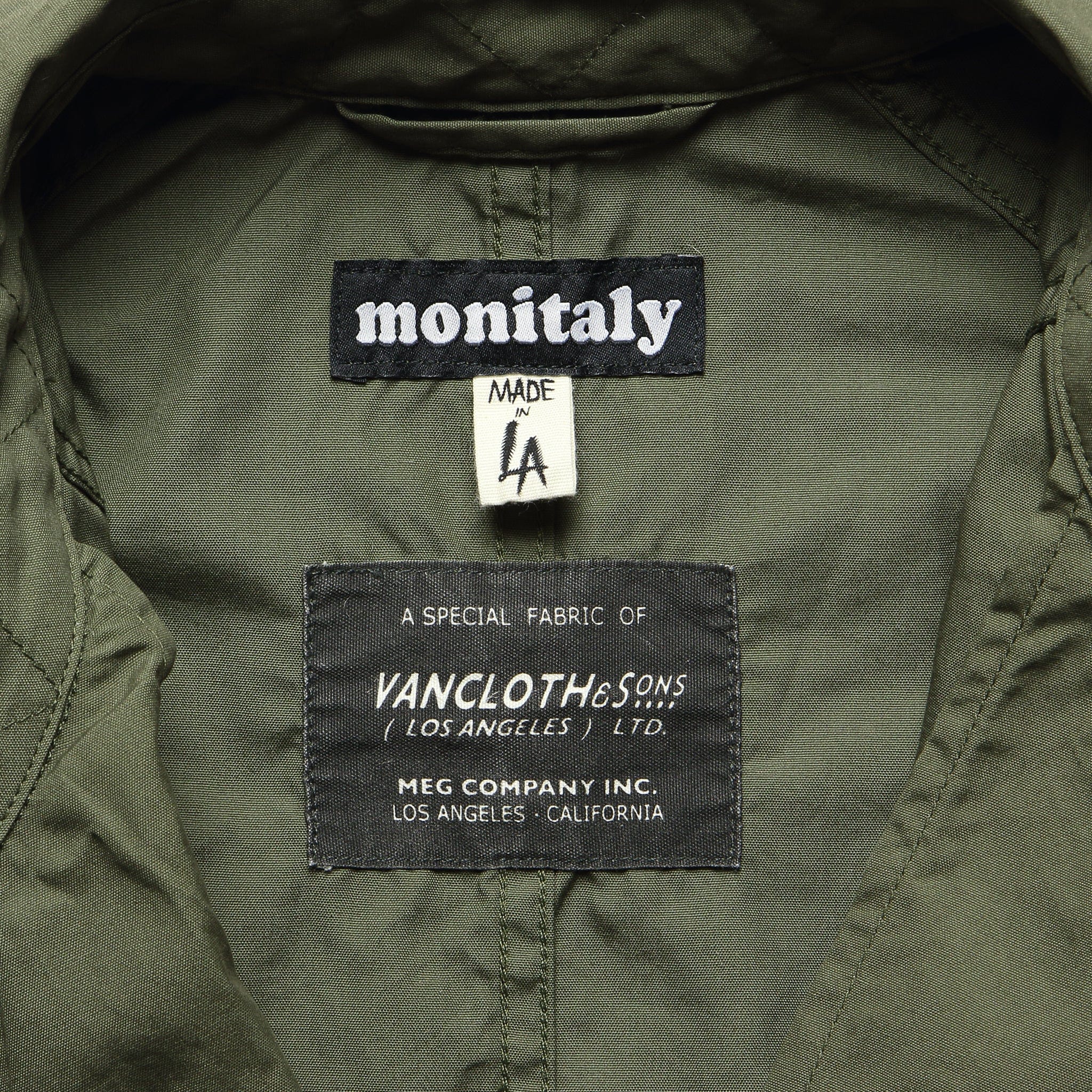 Vancloth Poplin Coverall Jacket - Olive - Image 3