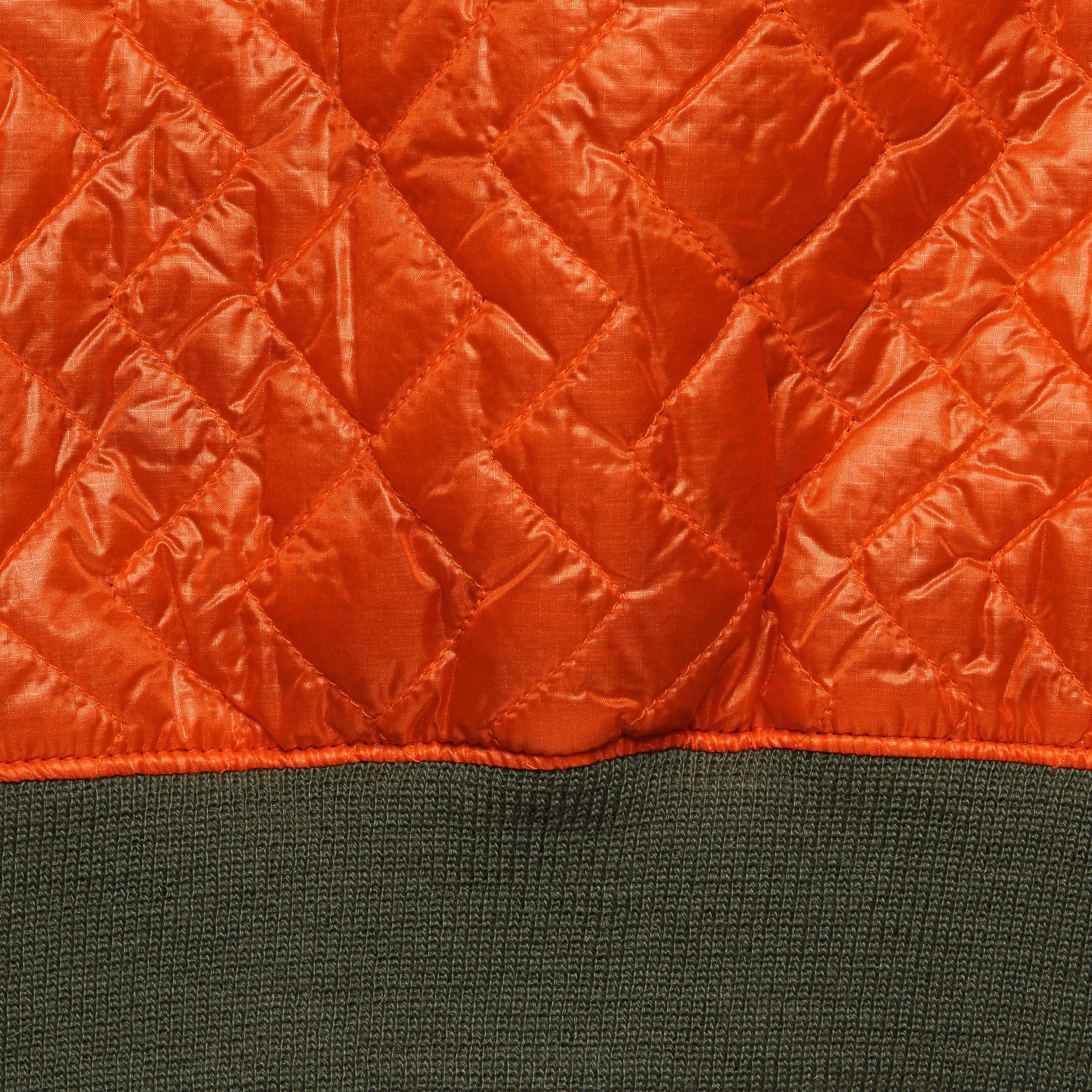 Zigzag Quilted Crewneck - Orange - Image 3