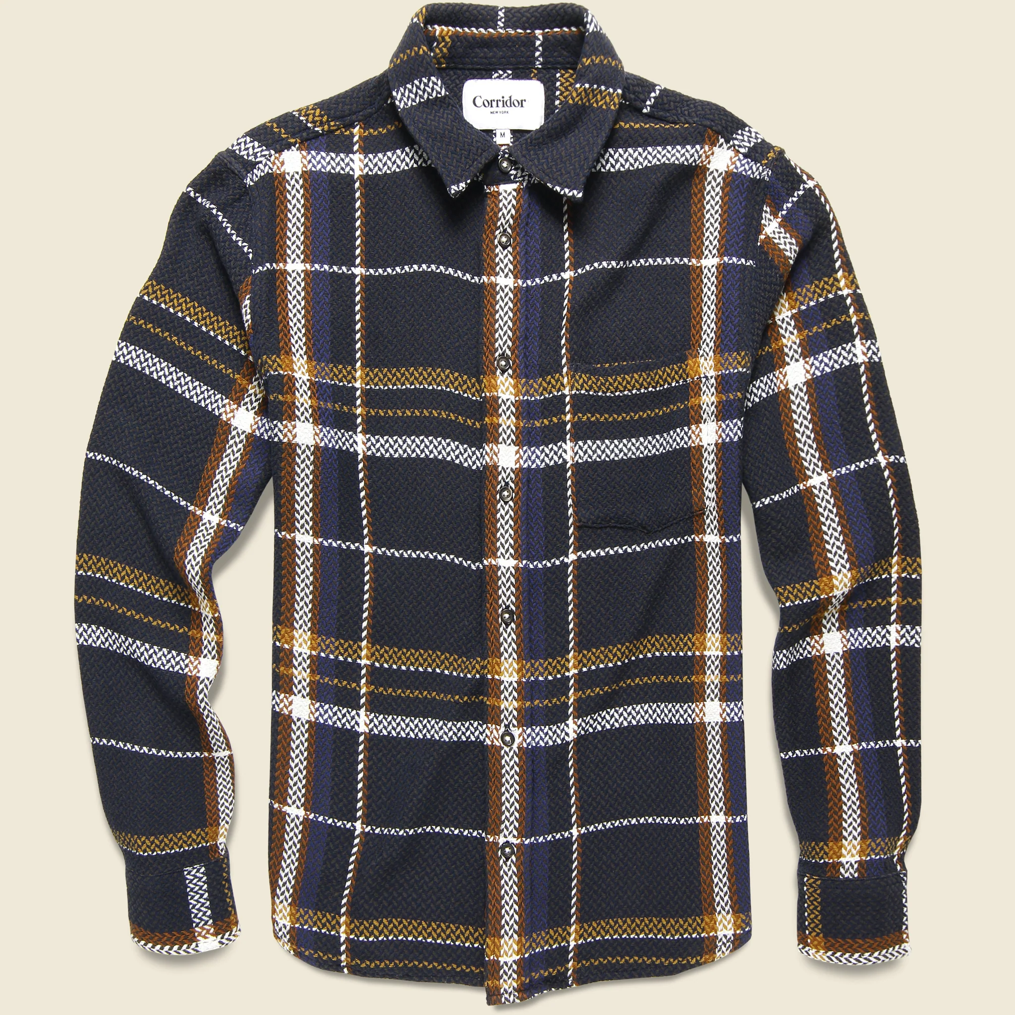 Moonrise Acid Plaid Shirt - Brown/Orange