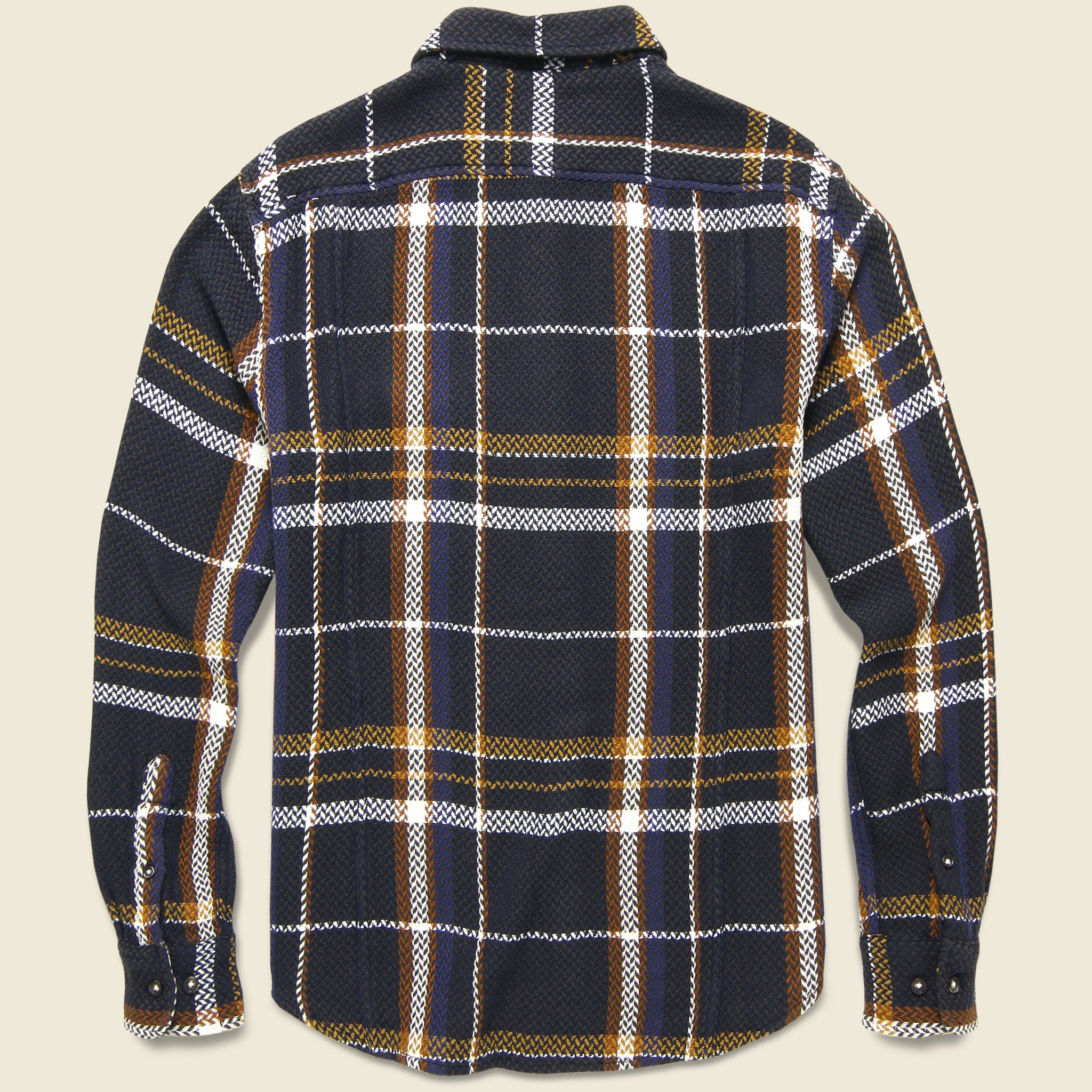 Moonrise Acid Plaid Shirt - Brown/Orange - Image 2