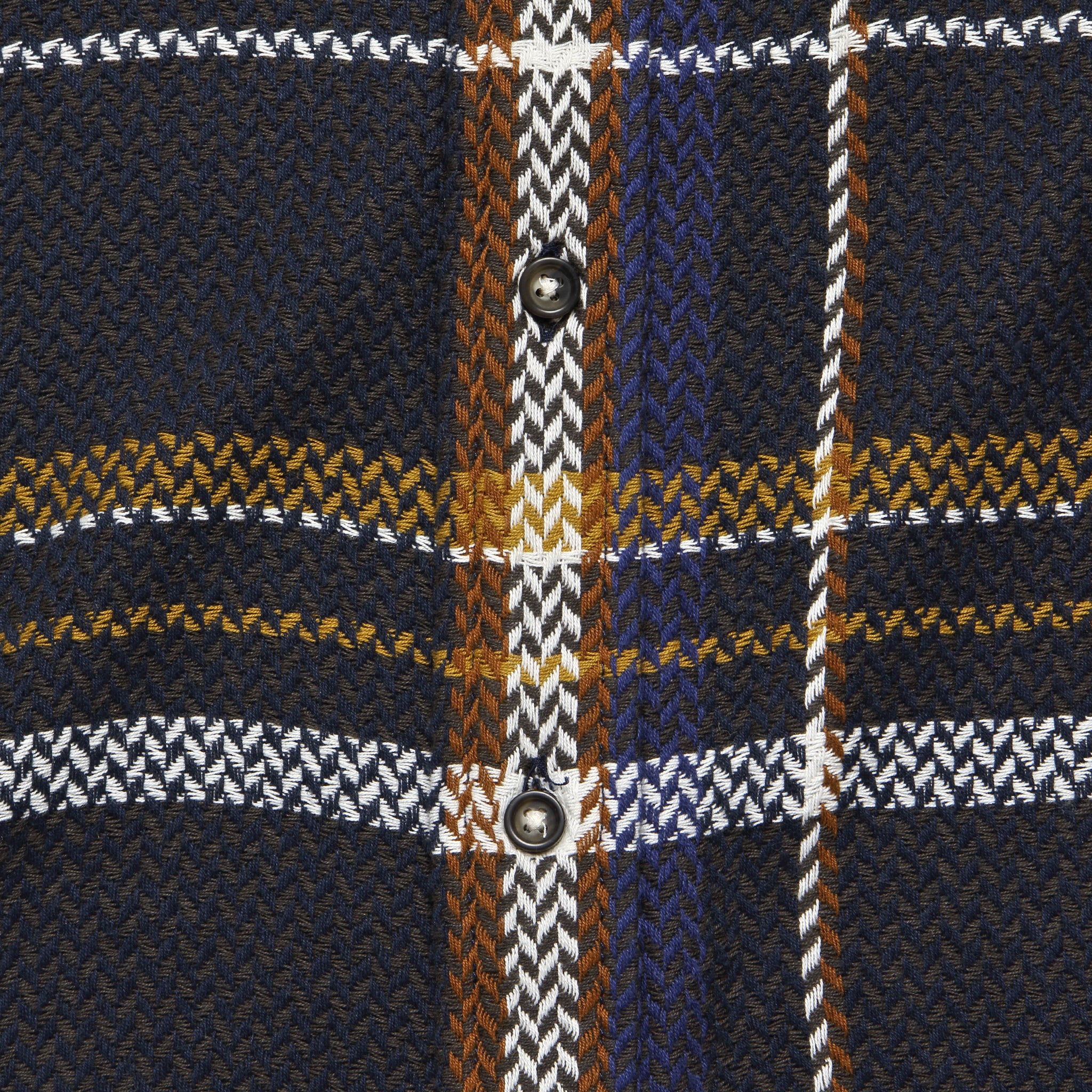 Moonrise Acid Plaid Shirt - Brown/Orange - Image 3