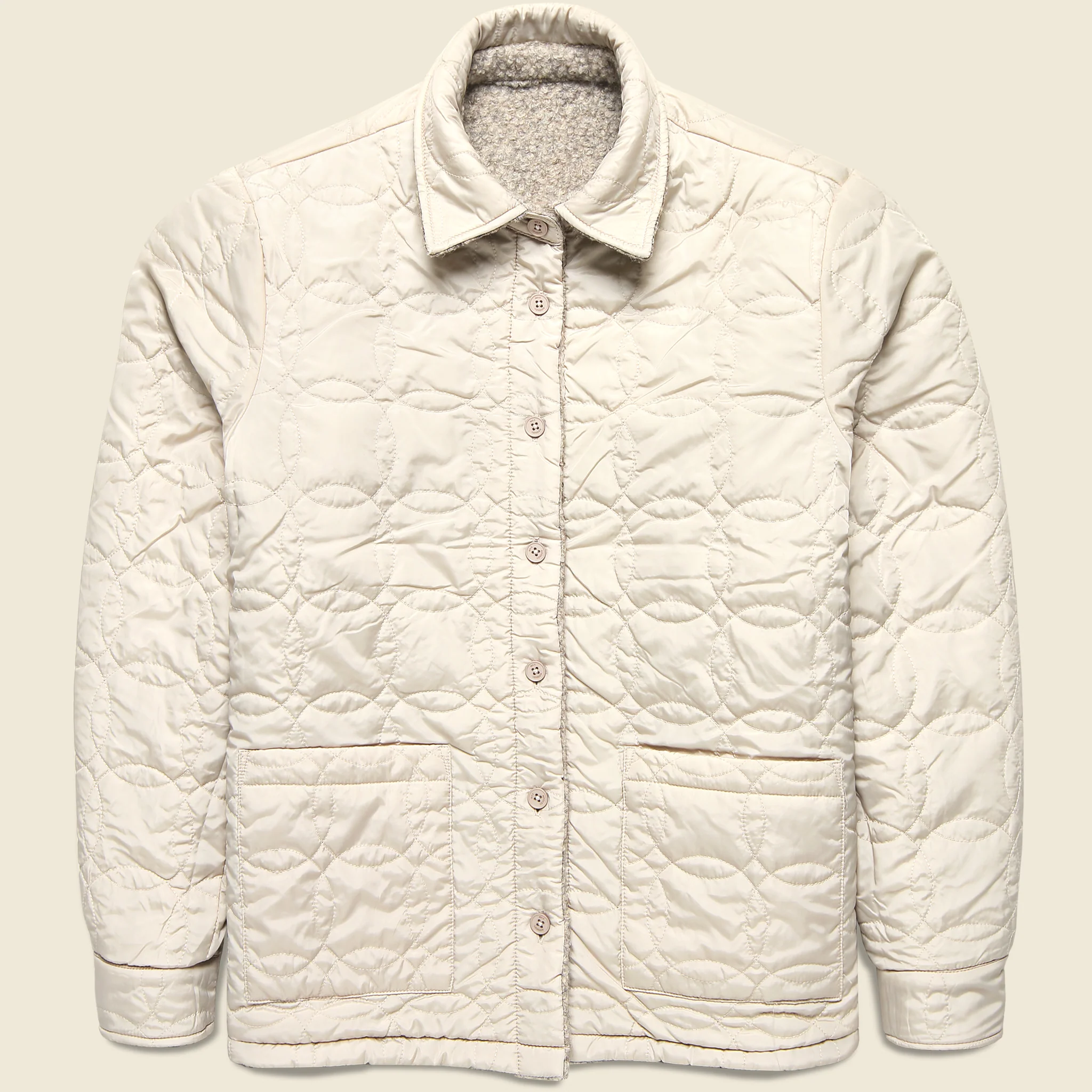Mount Overshirt - Bobble Wool/Natural - Image 2