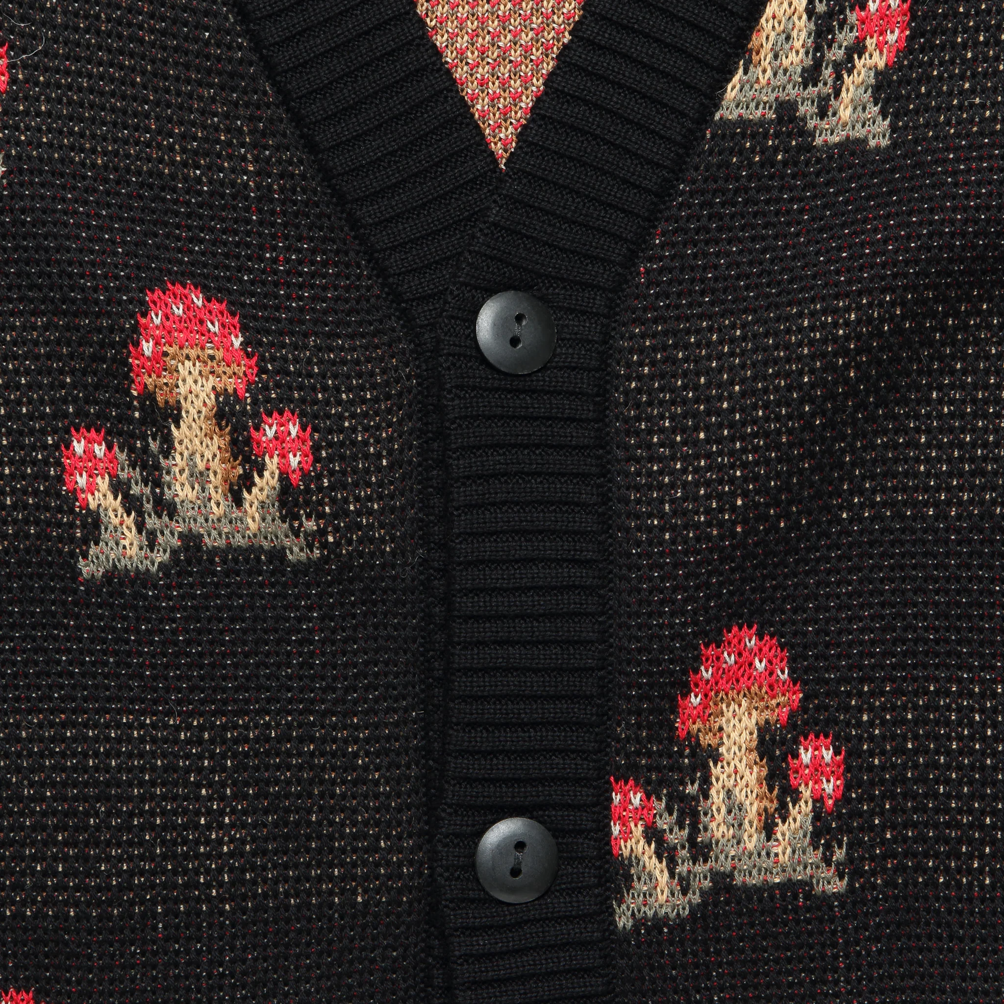 Mushroom K12 Cardigan - Black - Image 3