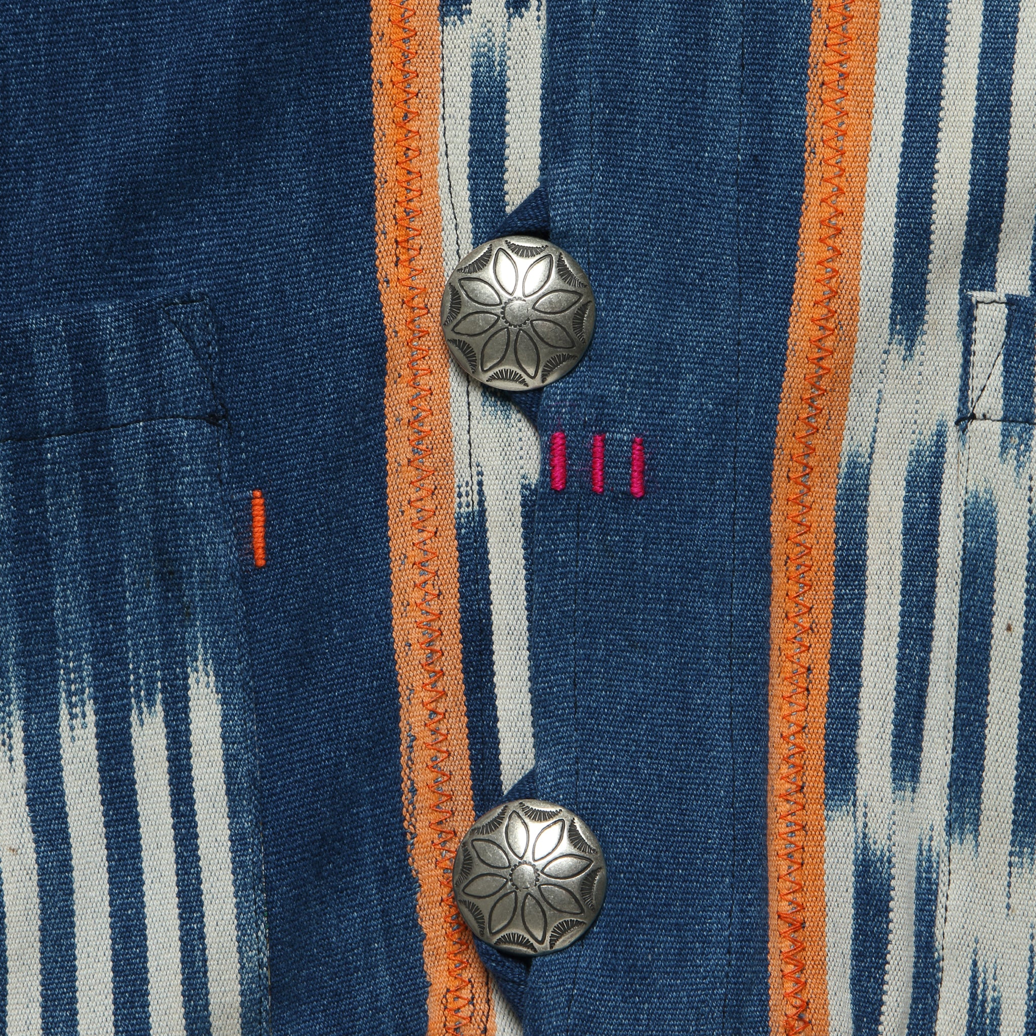 Native Vest - African Indigo Stripe - Image 3
