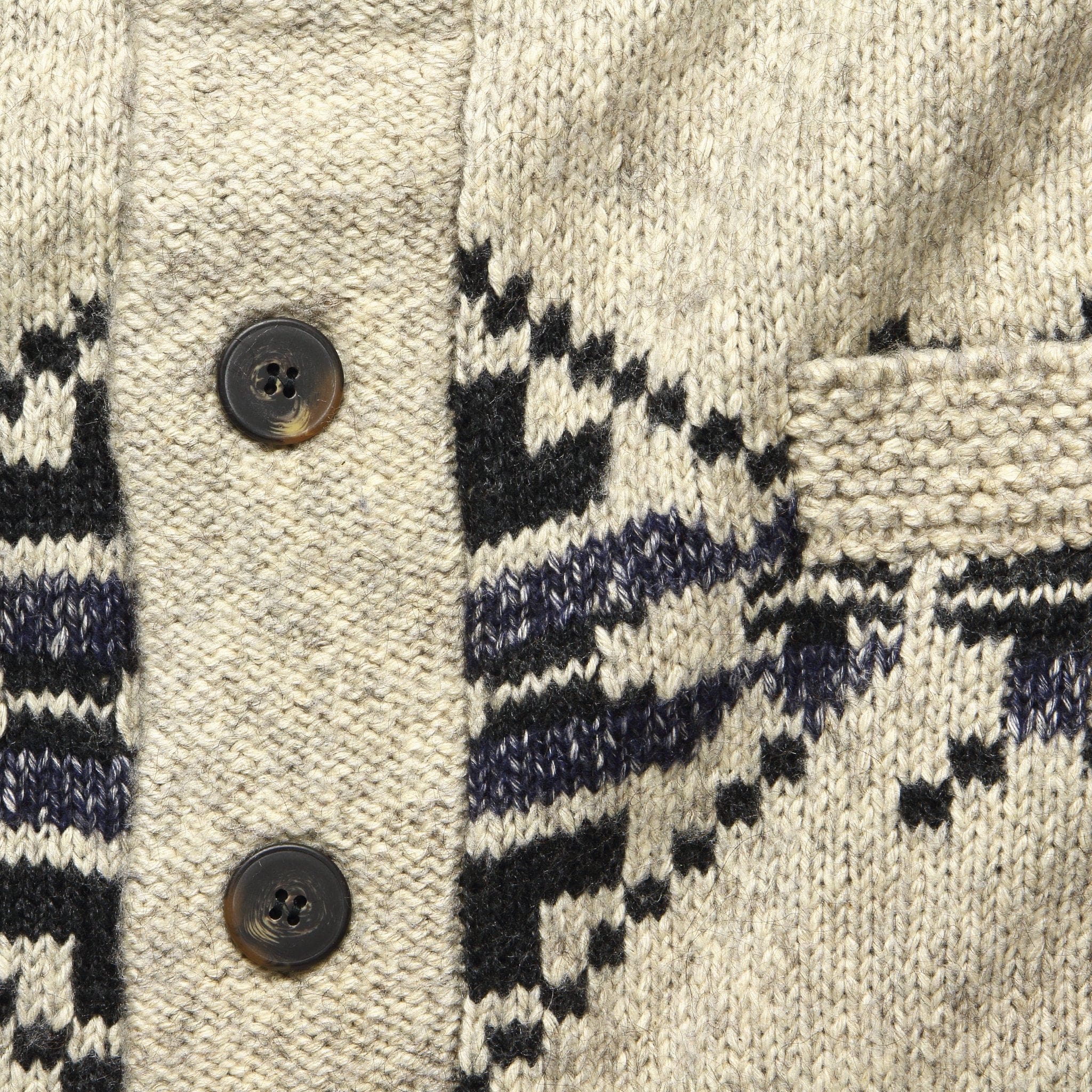Southwestern Shawl Cardigan - Limestone - Image 3