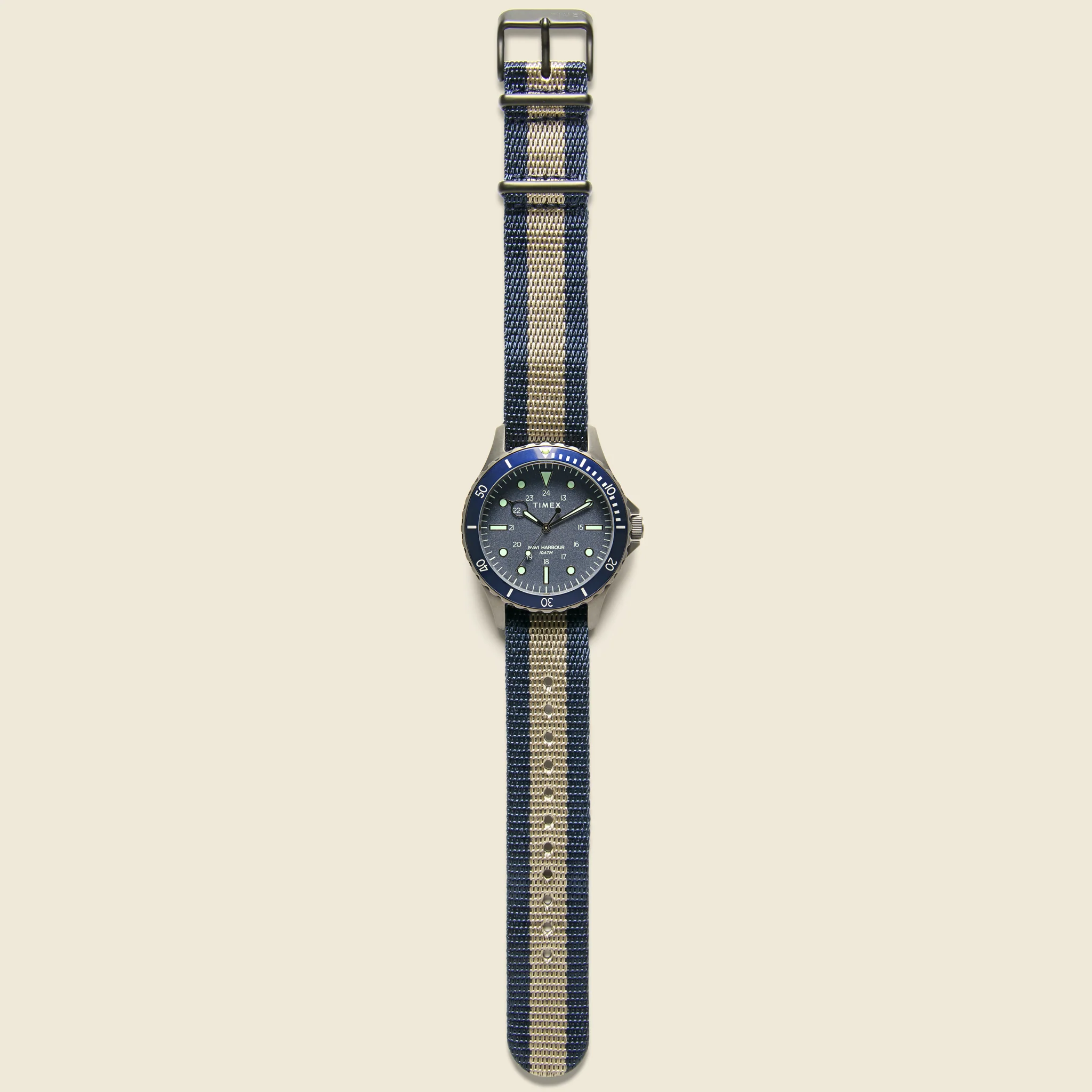 Navi XL Strap Watch 41mm - Gunmetal/Blue - Image 2