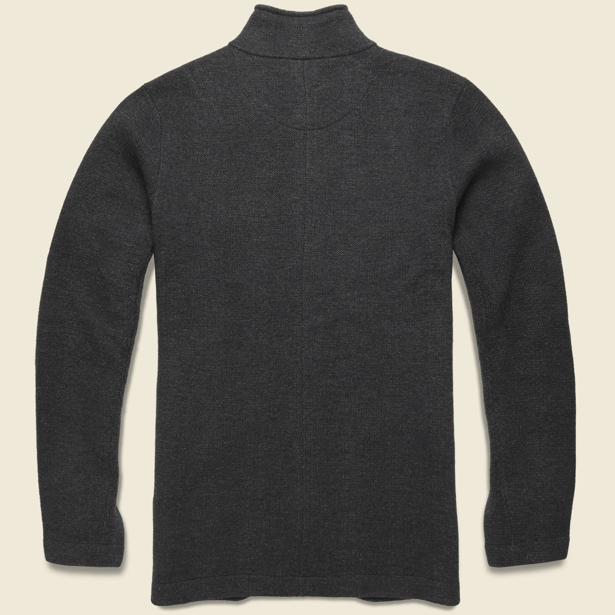 Nelson Jacquard Swacket - Charcoal Marl - Image 2