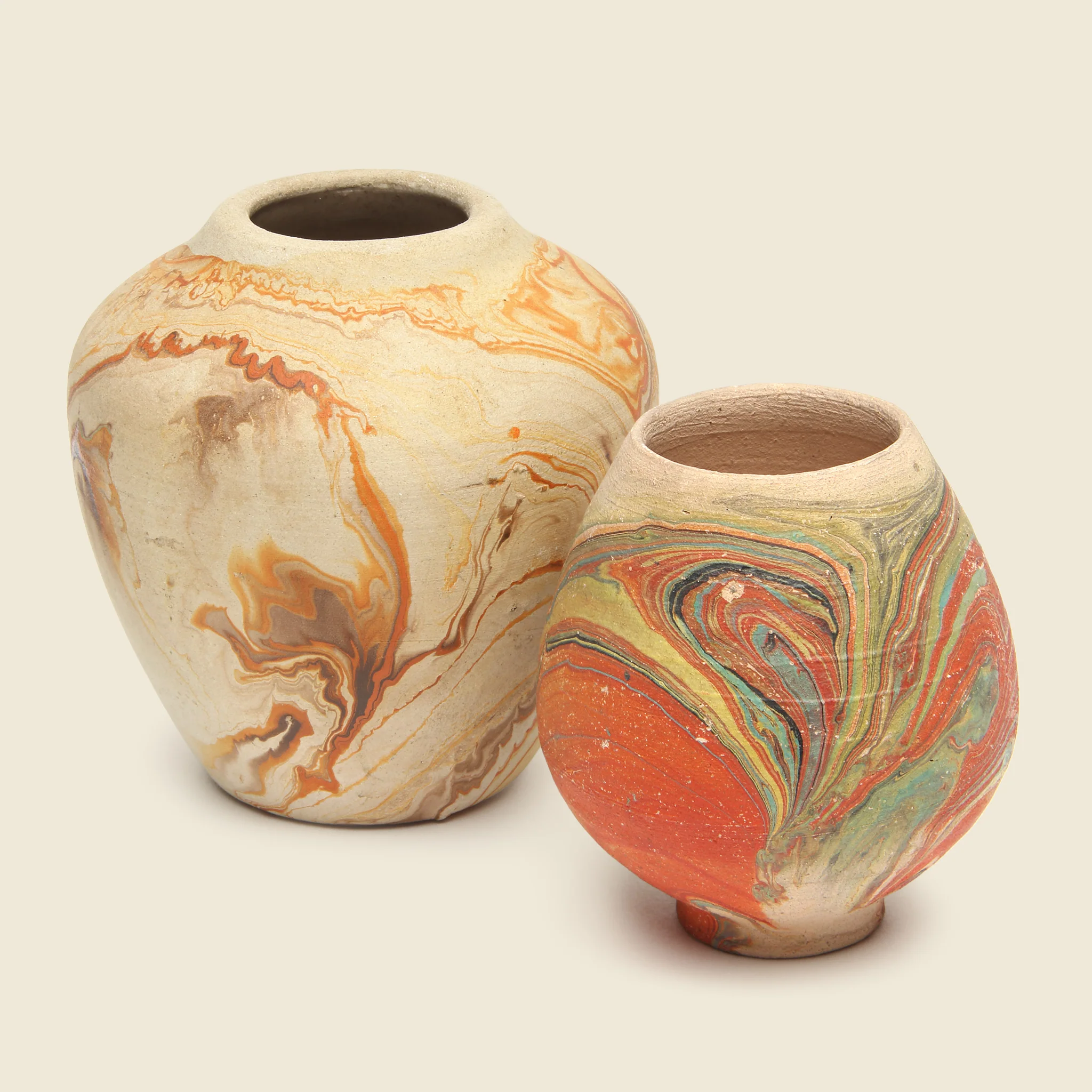 Nemadji Pottery Pair