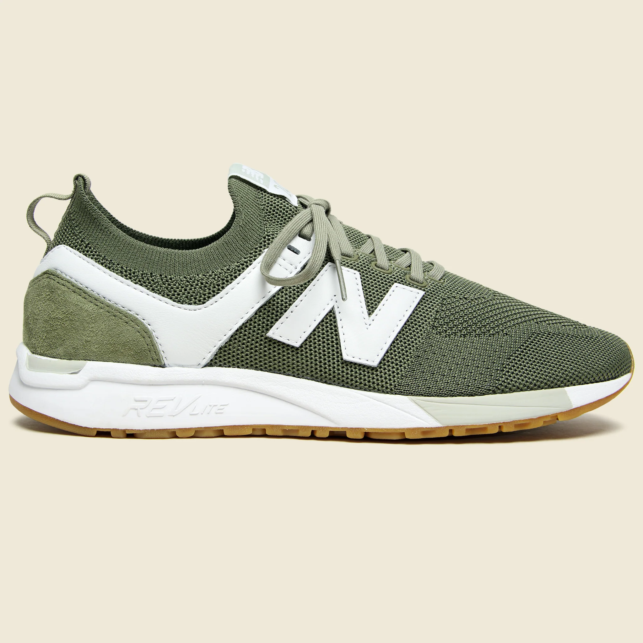 247 Sneaker - Covert Green/White