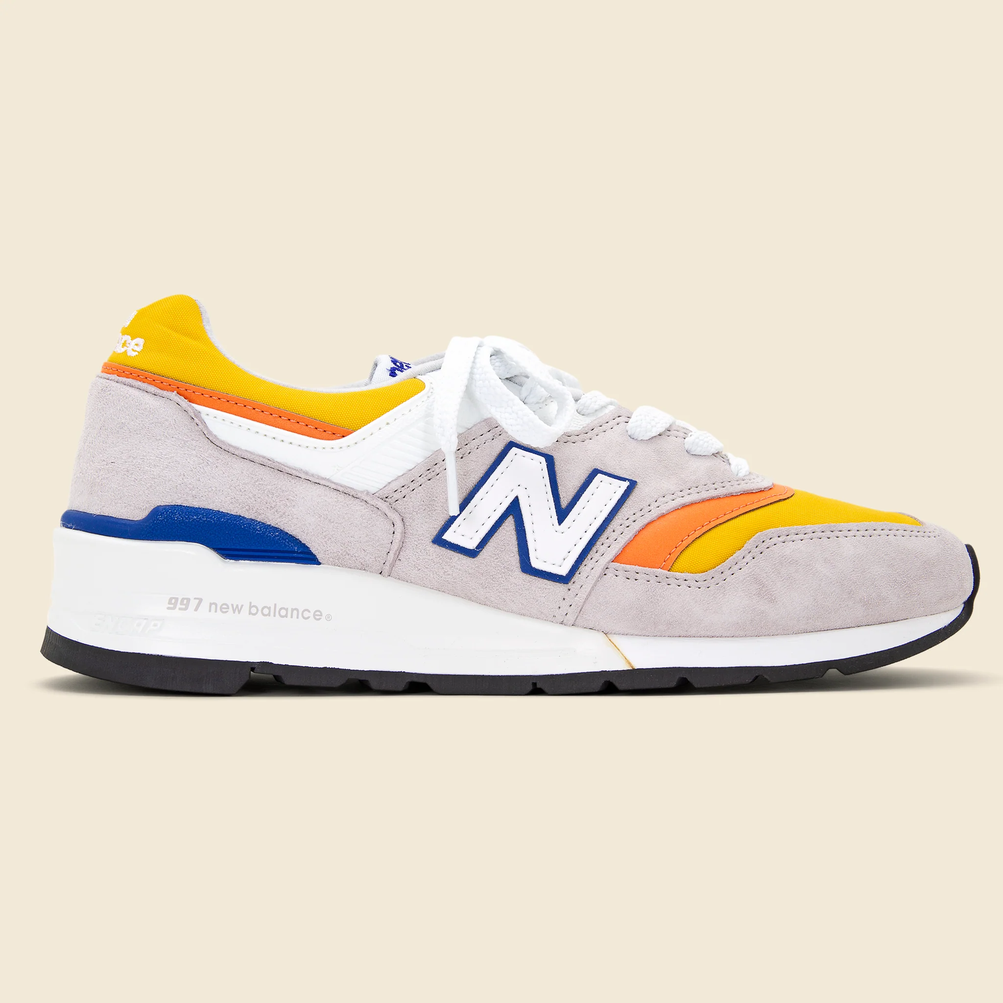 997 Sneaker - Grey/Orange