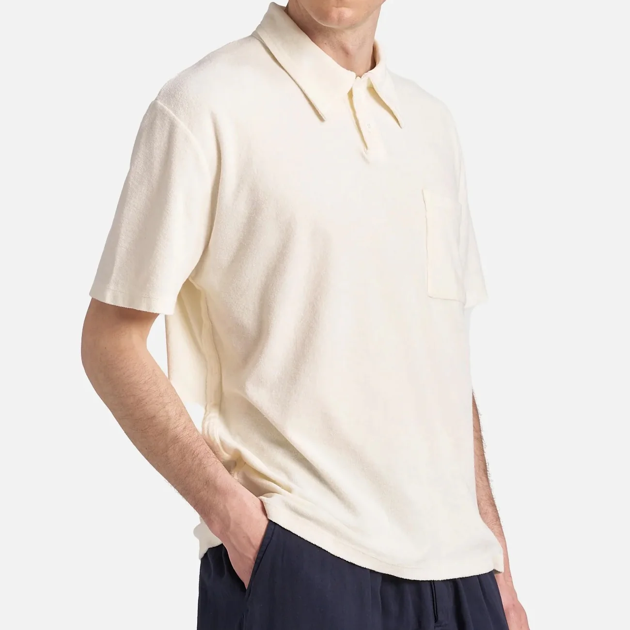 Newlyn Terry Polo - Ecru - Image 2