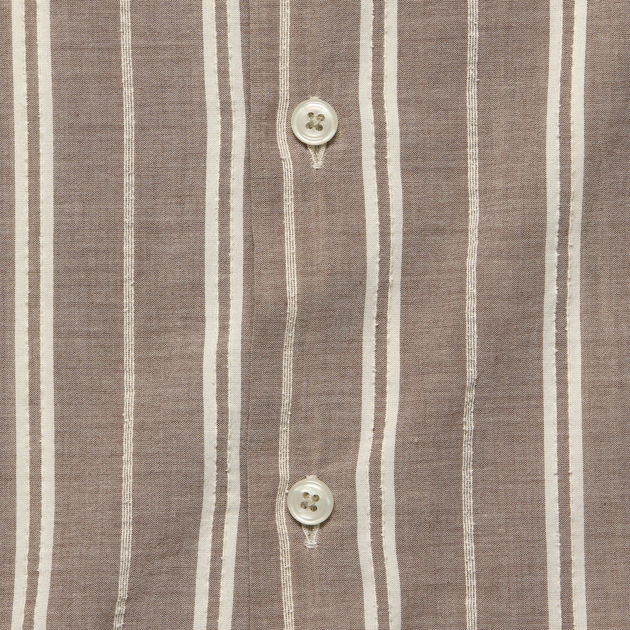Nisi Cotton Camp Shirt - Brown - Image 3