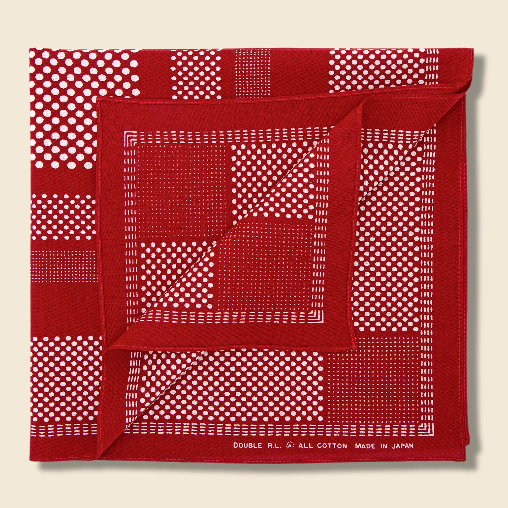 Norton Bandana - Turkey Red/Cream - Image 2
