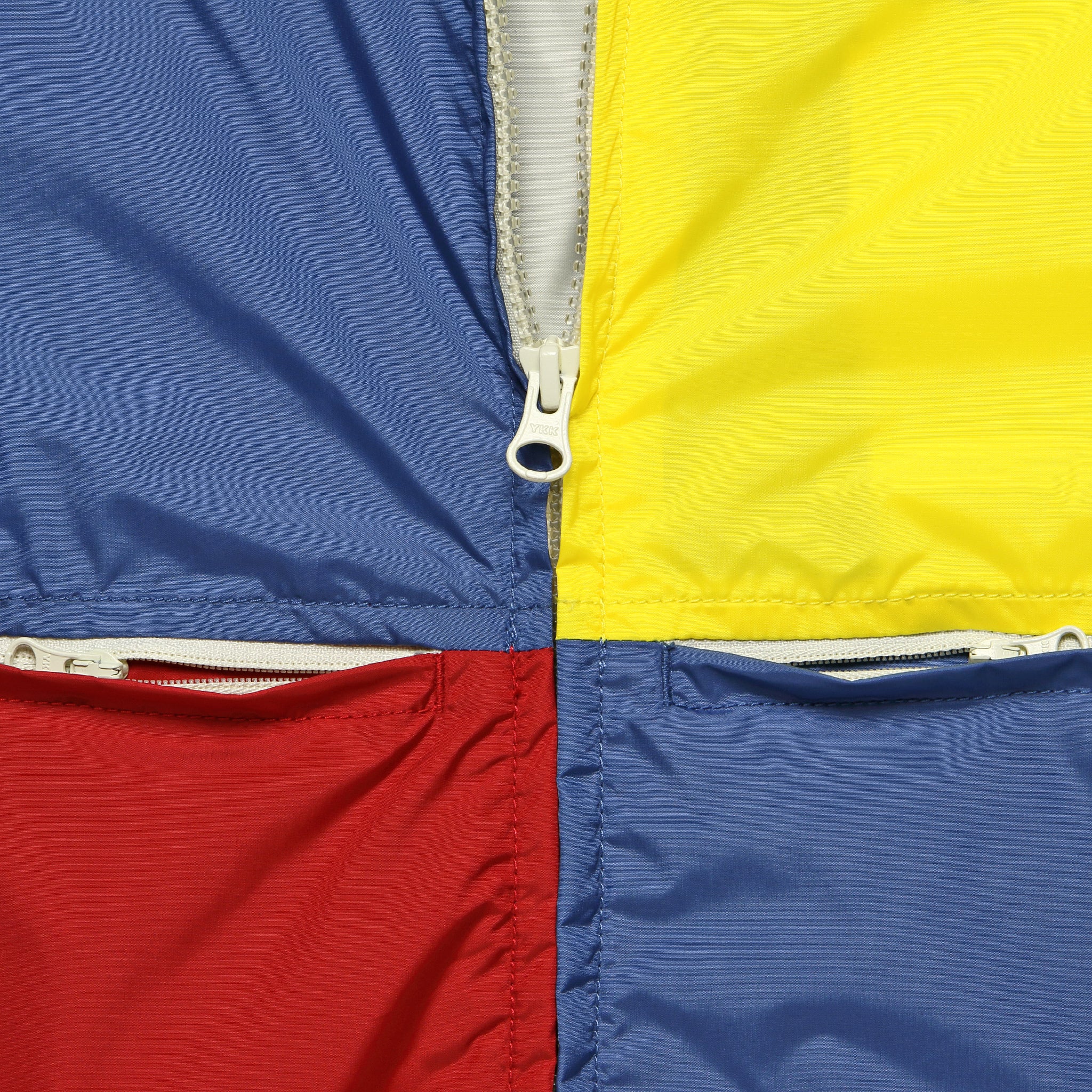 Nylon Panel Boat Jacket - Blue/Yellow/Red - Image 3