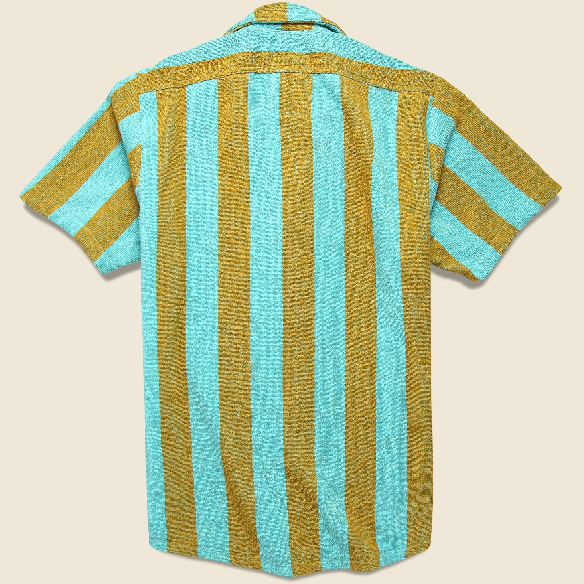 Turcs Terry Shirt - Teal/Gold Stripe - Image 2