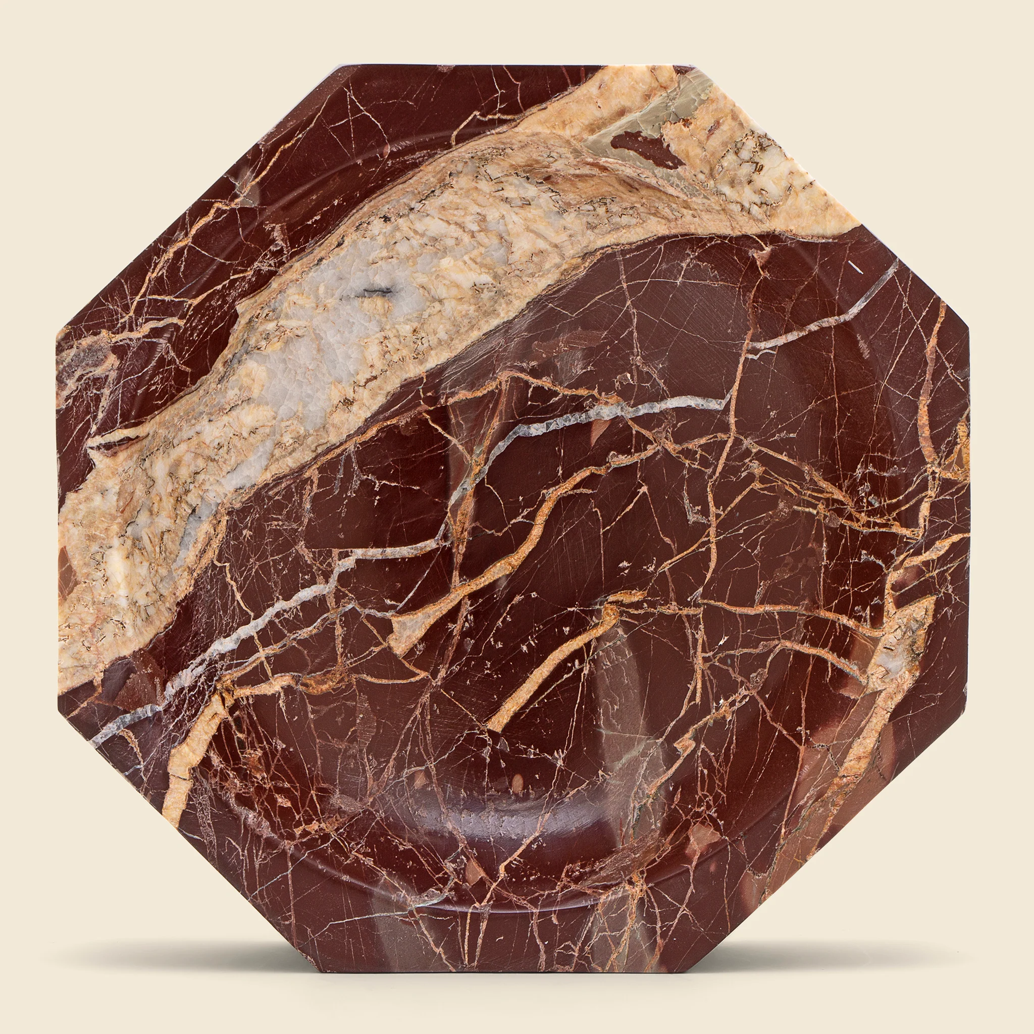 Red Marble Prism Bowl - Image 2