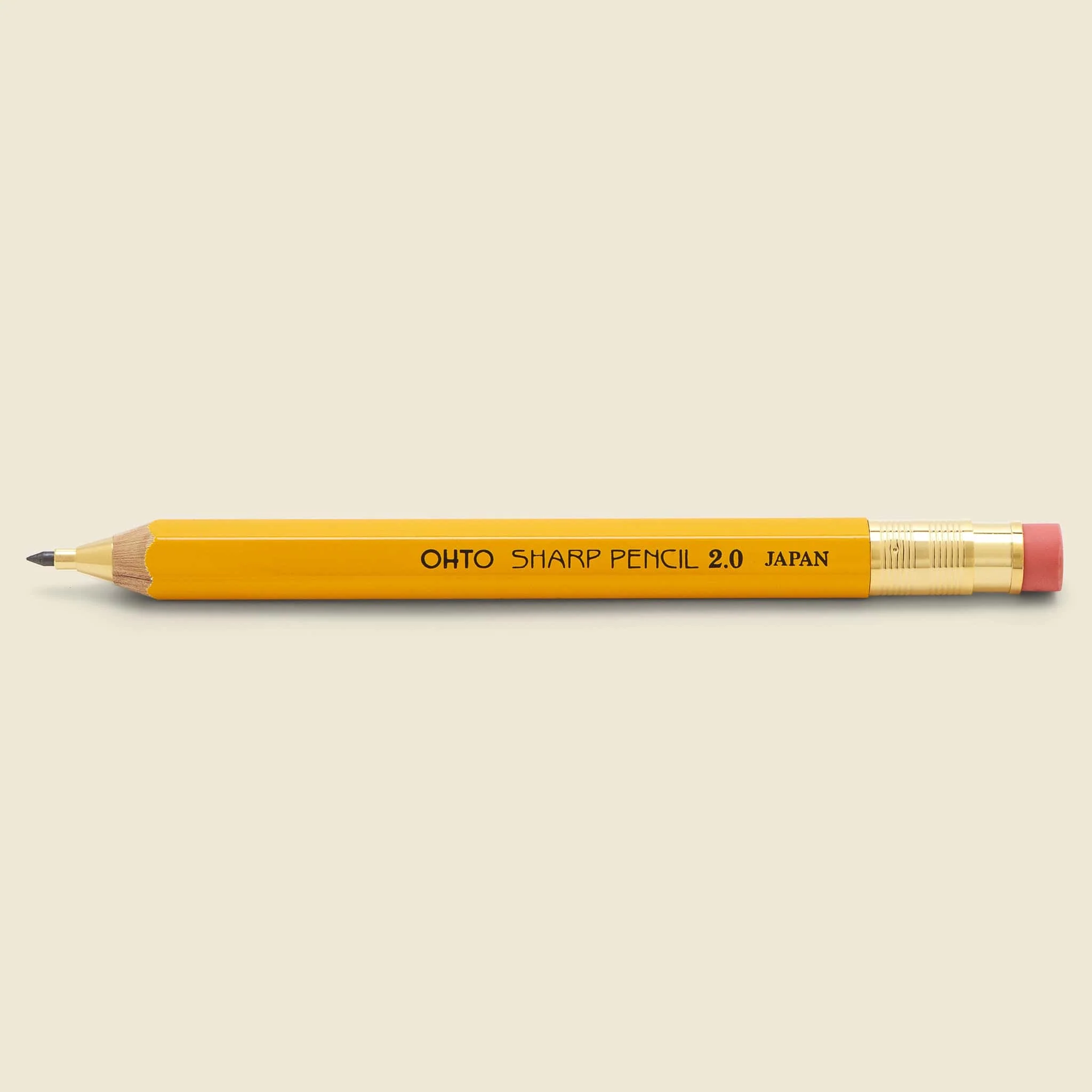 Yellow Wooden Mechanical Pencil