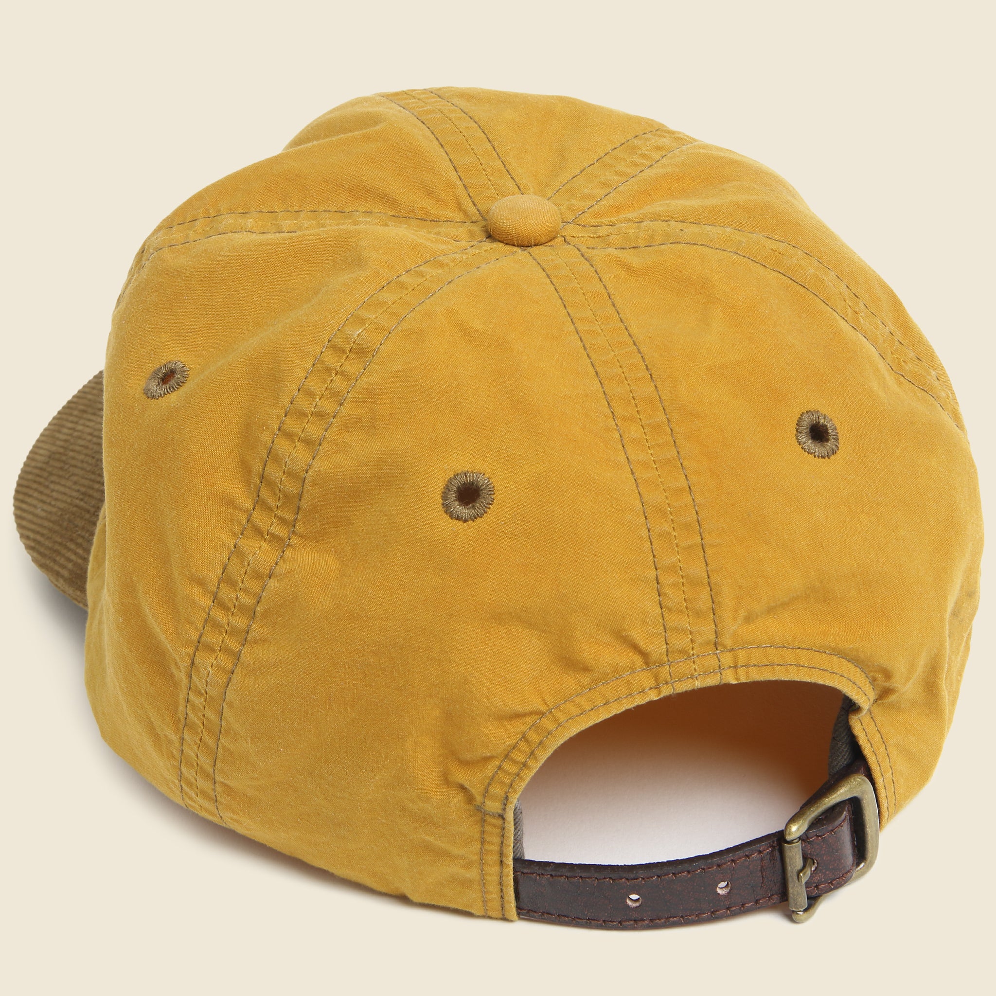 Oil Cloth Sportsman Hat - Mustard - Image 2