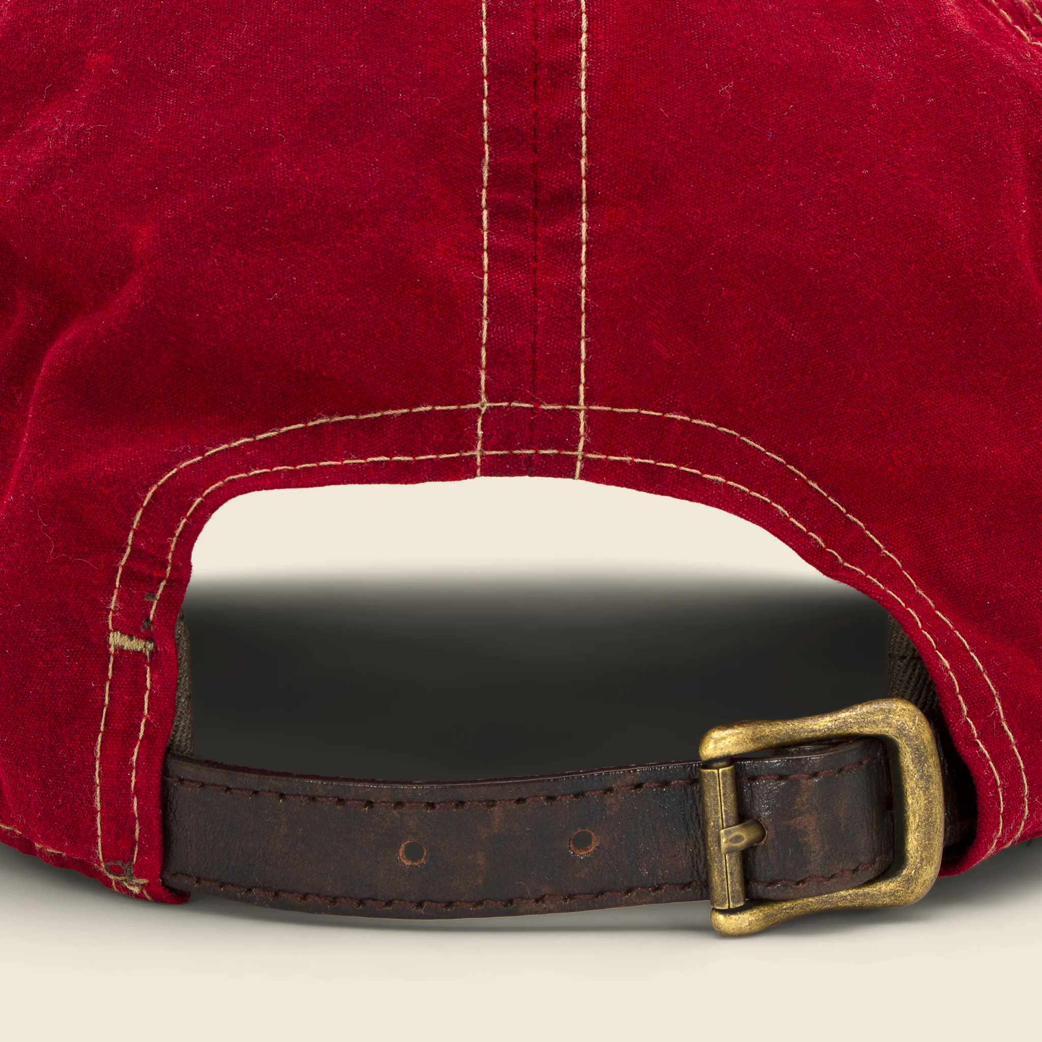 Oil Cloth Trucker Hat - Vintage Red - Image 3