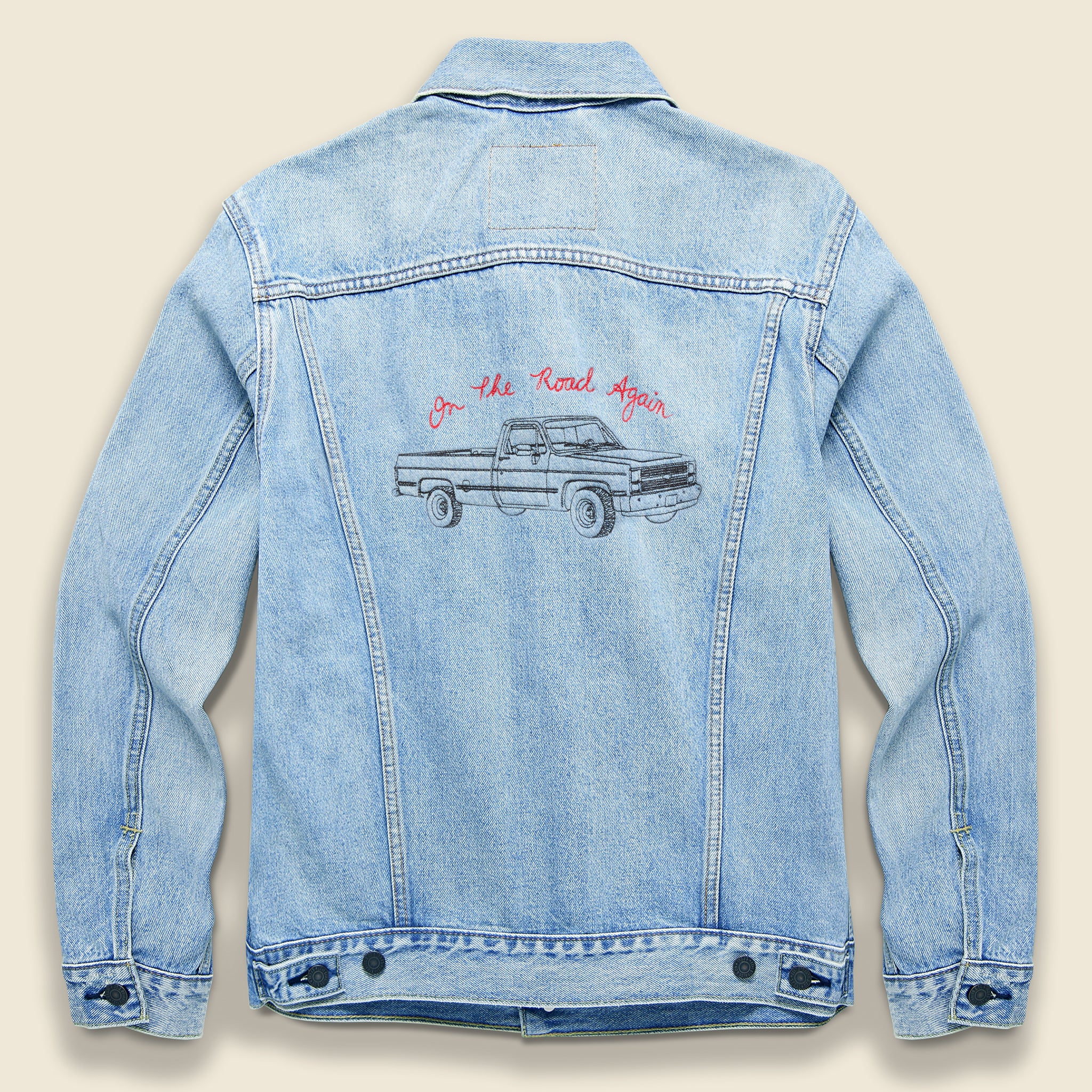 On the Road Again Trucker Jacket - Light Wash