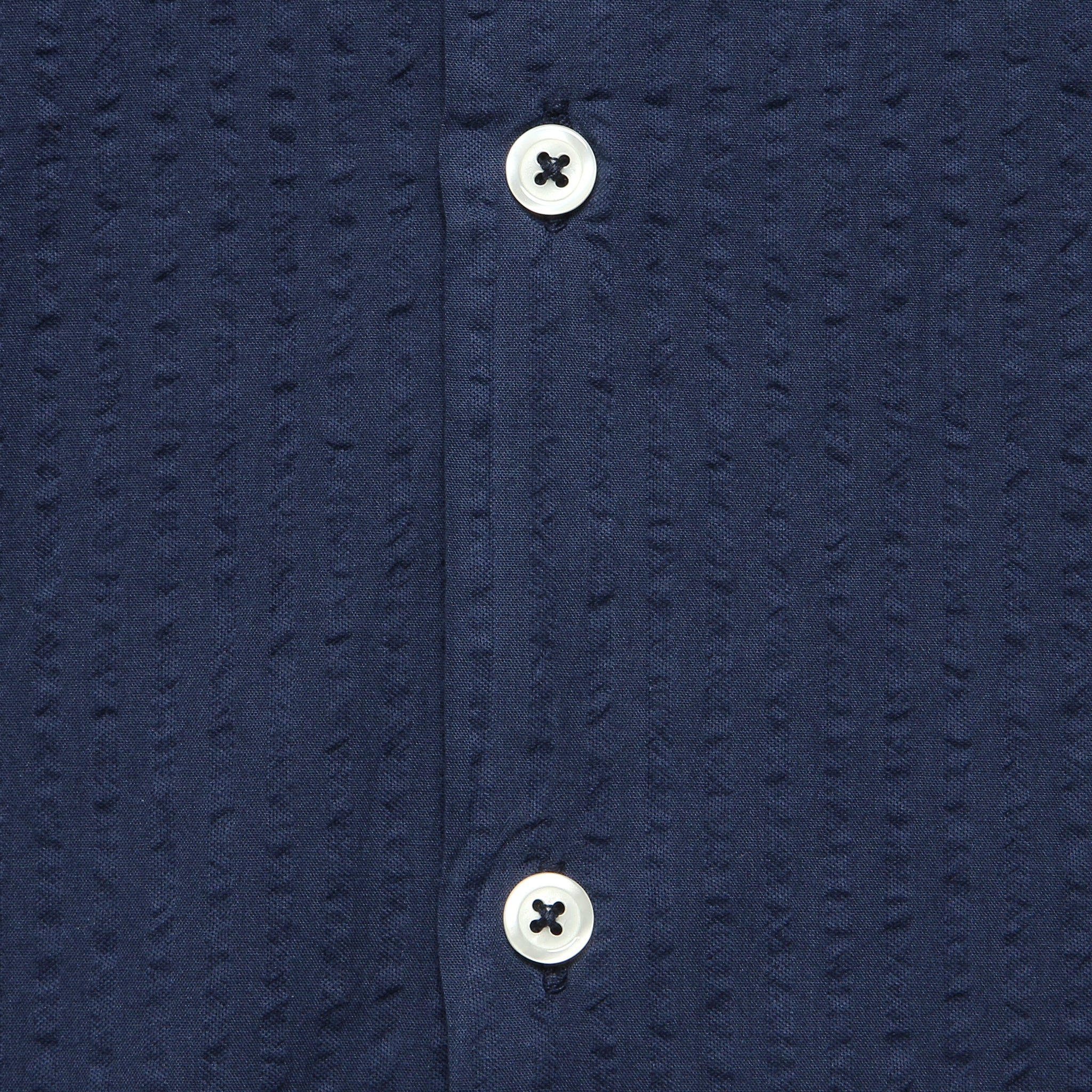 Onda Seersucker Camp Shirt - Navy - Image 3