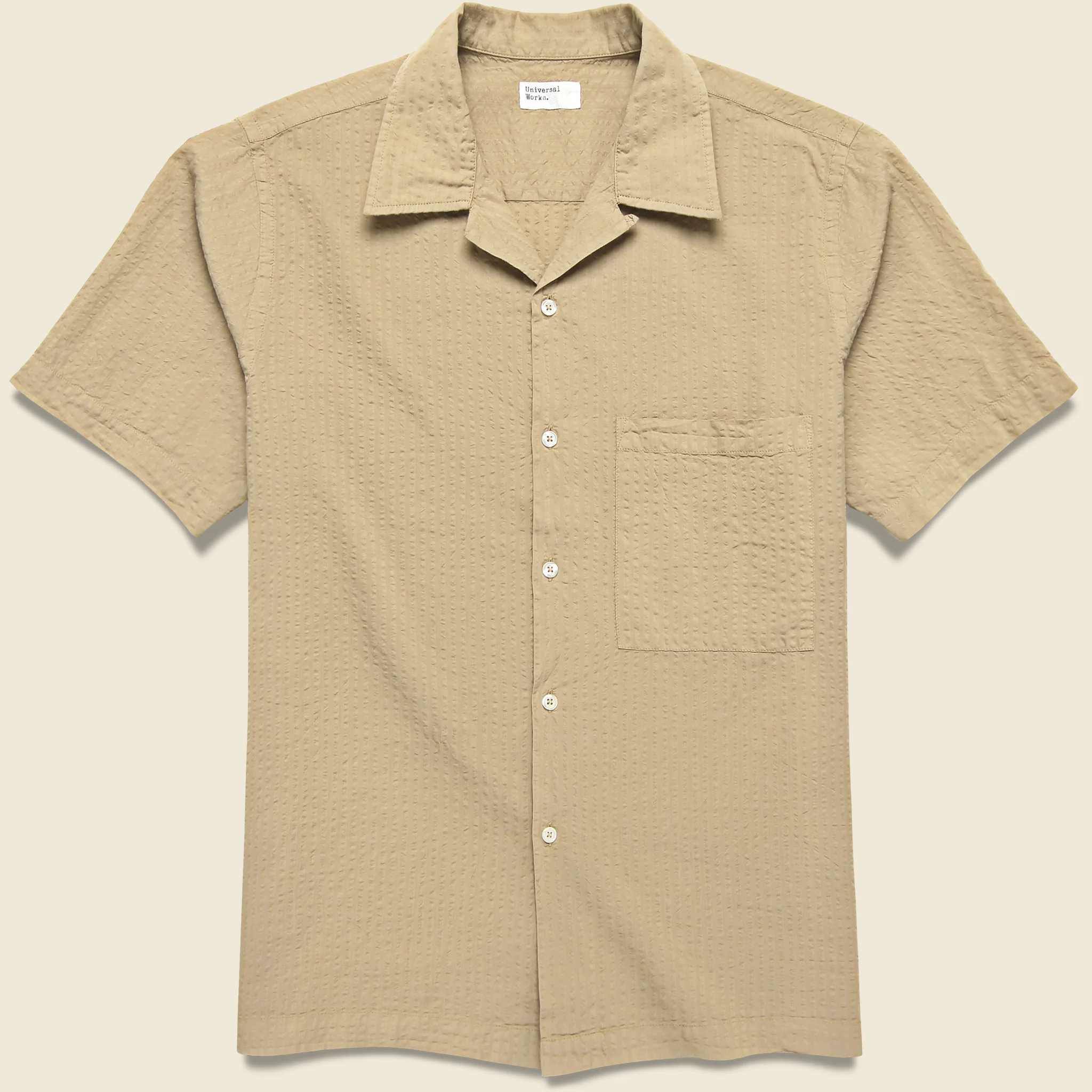 Onda Seersucker Camp Shirt - Summer Oak