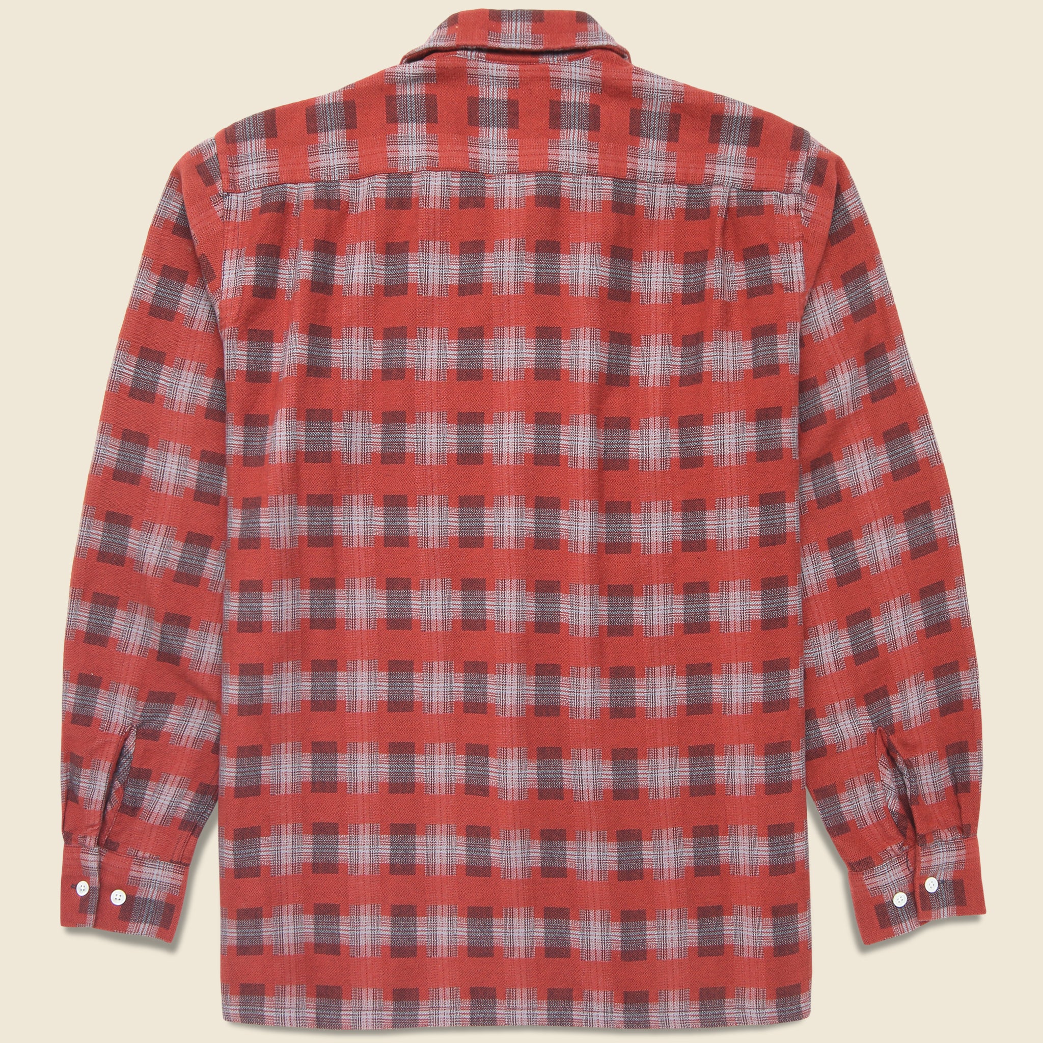 Open Collar Brushed Satin Shirt - Multi - Image 2